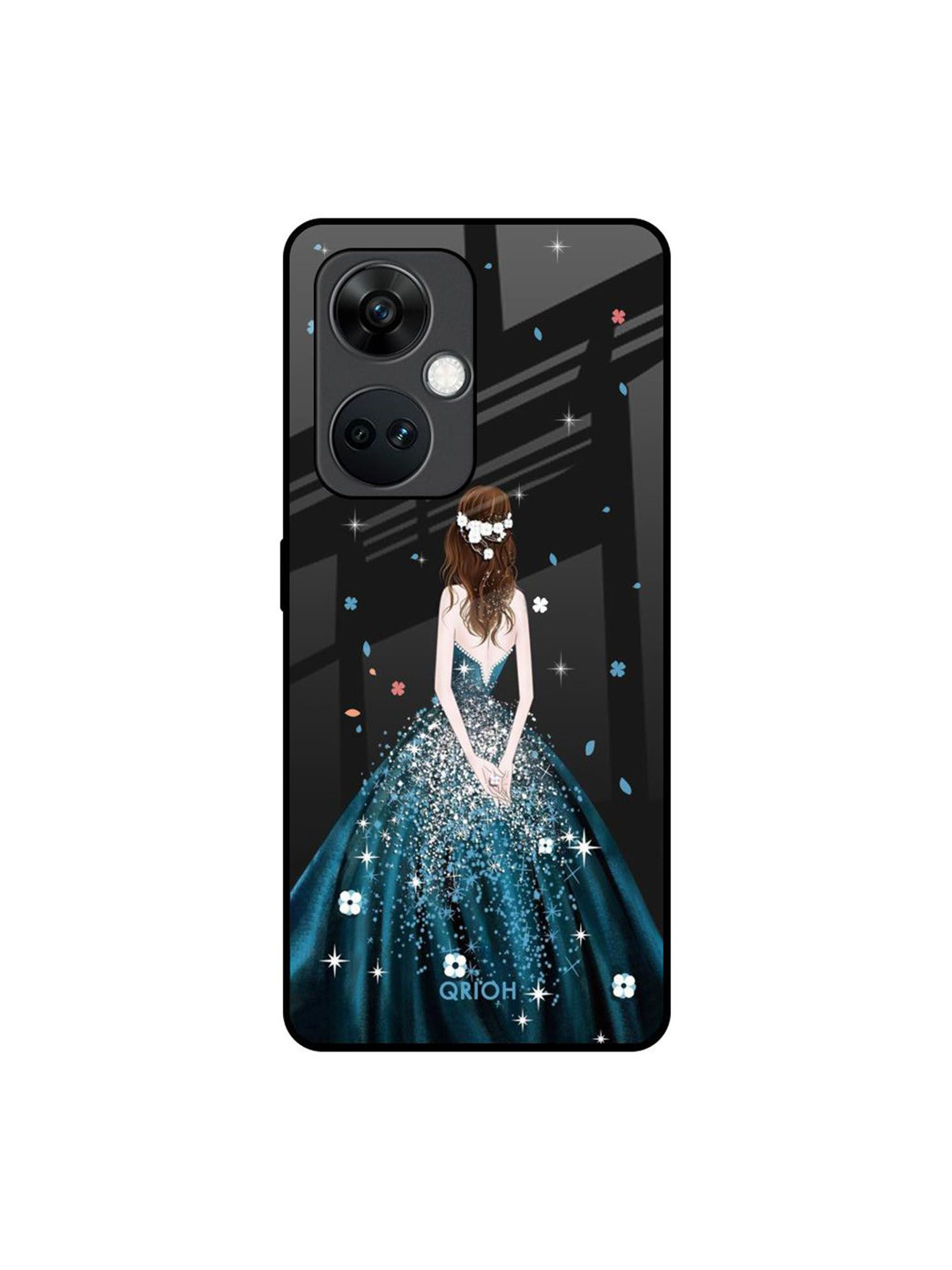 QRIOH Queen Of Fashion Printed Sleek & Lightweight Silicone OnePlus Nord CE 3 5G Back Case