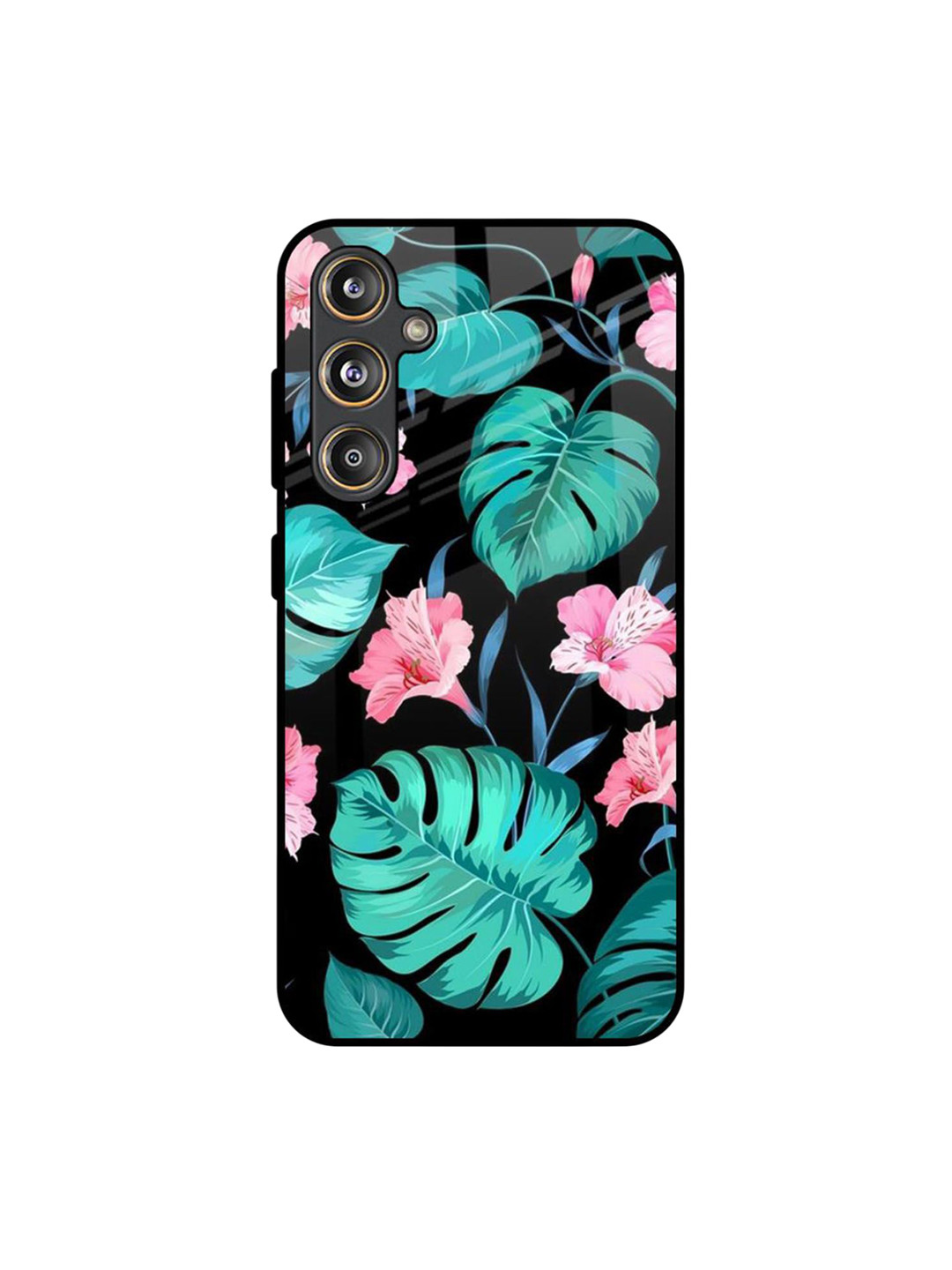 QRIOH Silicone Floral Printed Samsung Galaxy F55 5G Back Case