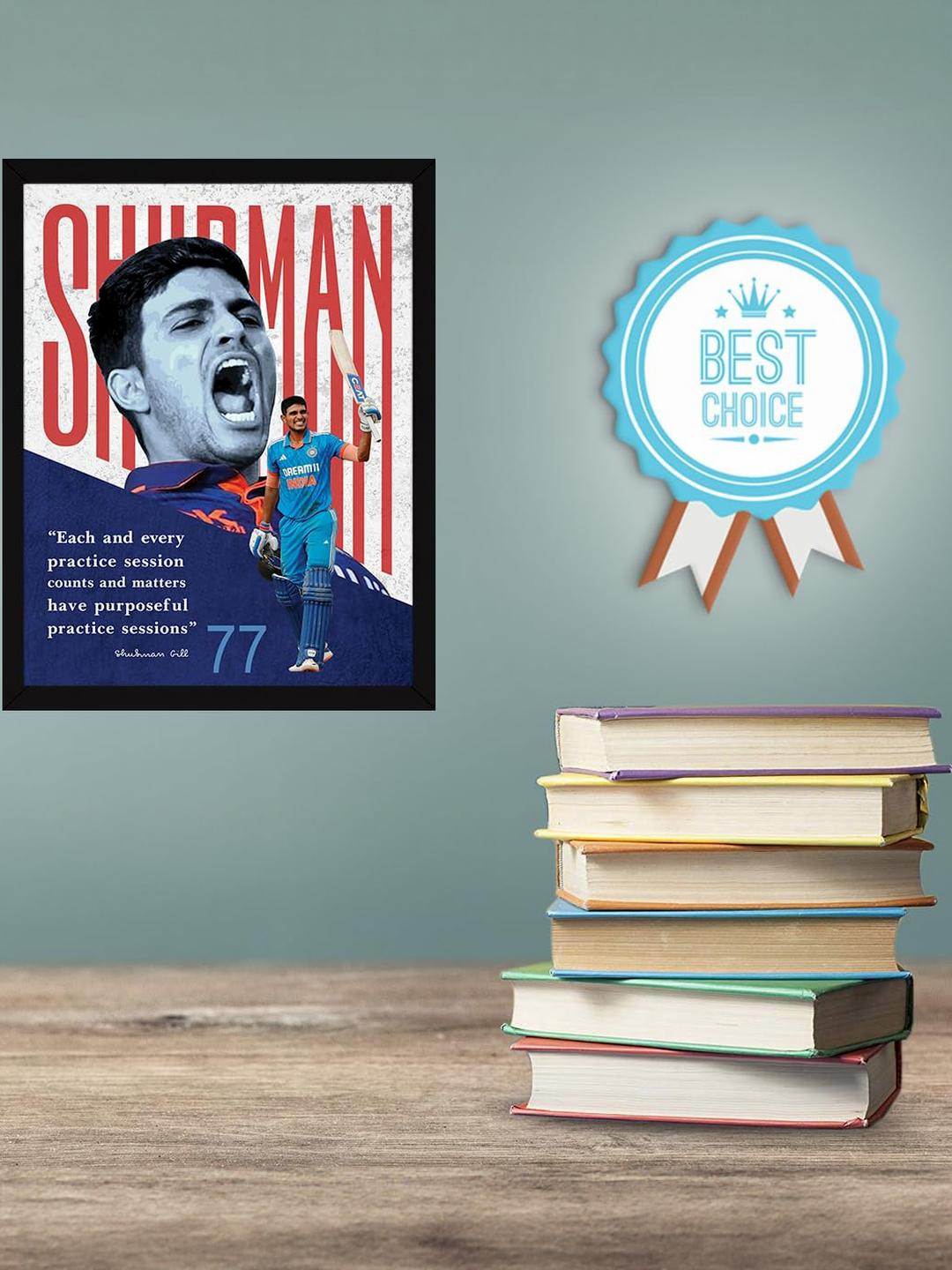 Chaka Chaundh Shubman Gill Quotes Wall Art