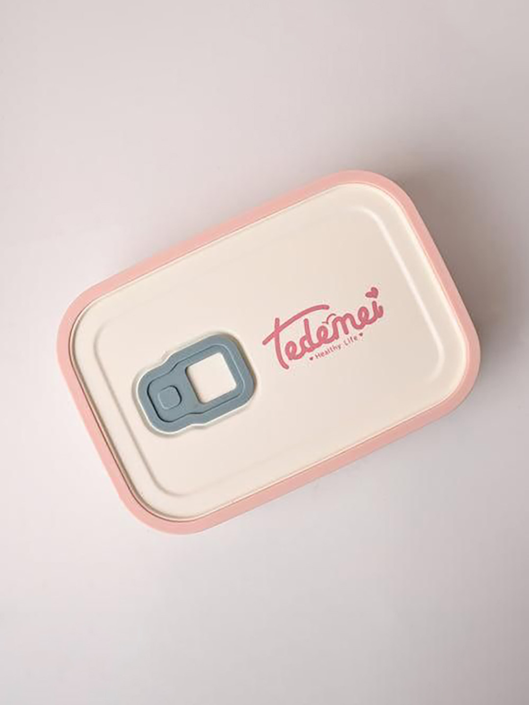 MARKET99 White & Pink Printed Leak-Proof Lunch Box-950 ml