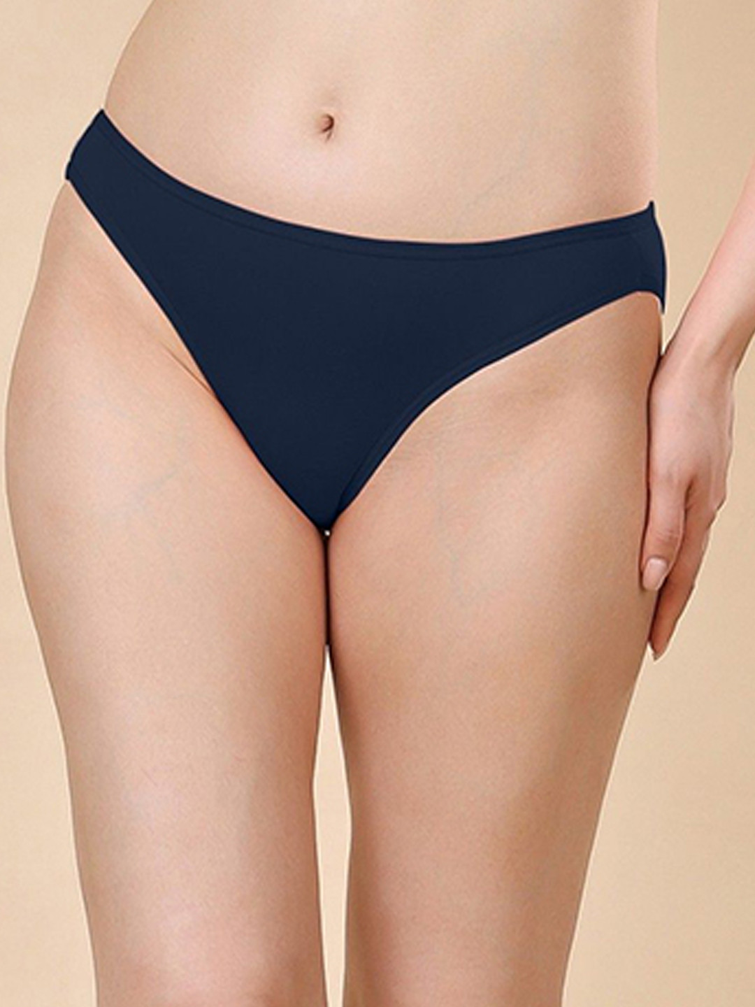 London Hills Women Pure Cotton Bikini Panty with Elastic Waistband