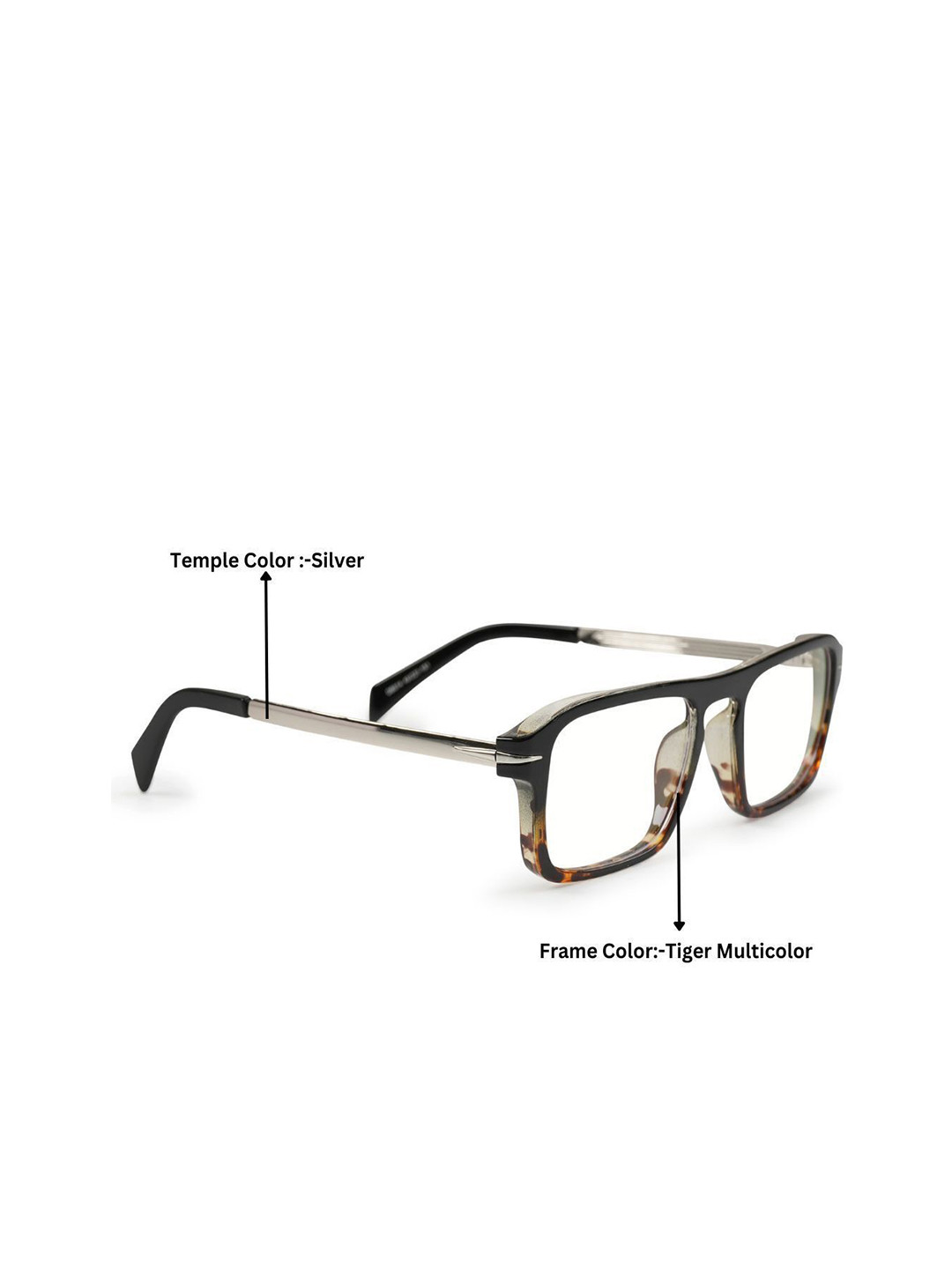REDEX Unisex Tortoise Shell Full Rim Square Frame