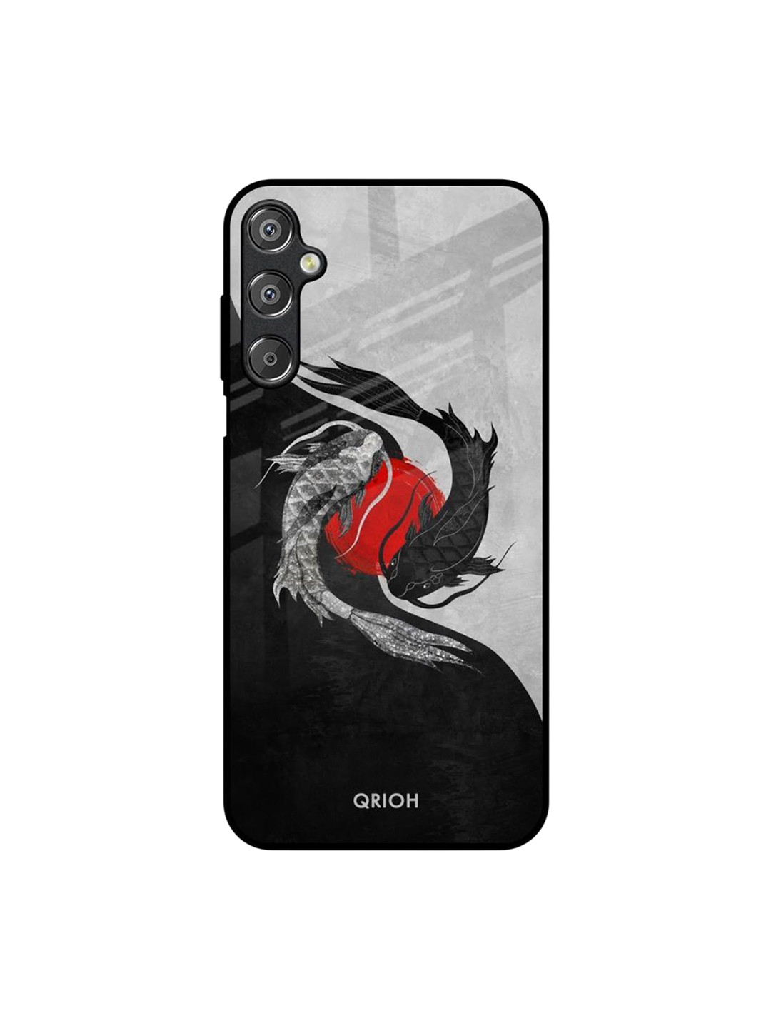QRIOH Japanese Art Printed Sleek & Lightweight Silicone Samsung Galaxy M15 5G Back Case