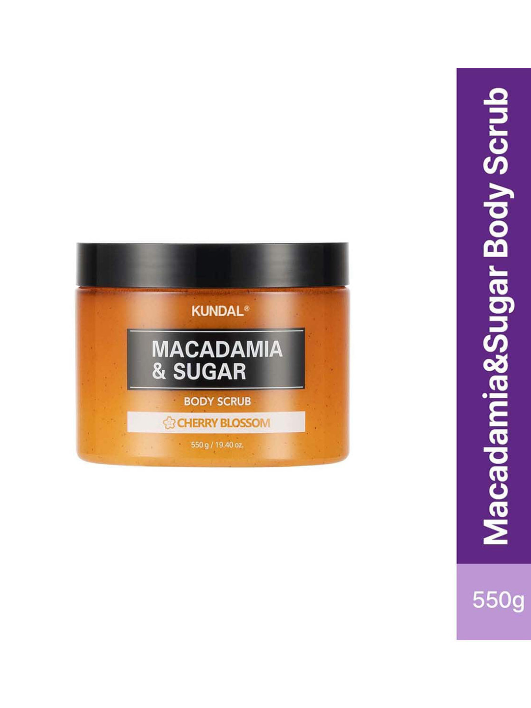 KUNDAL Cherry Blossom Macadamia & Sugar Body Scrub - 550g