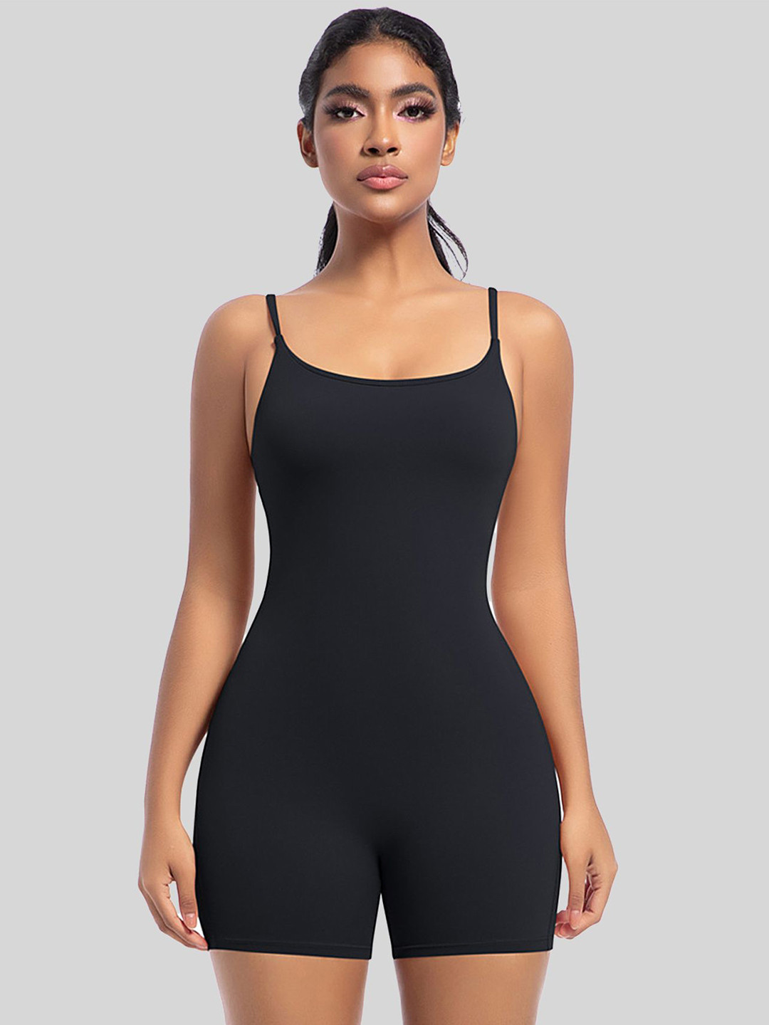 LULU & SKY Women Strappy Seamless Activewear Jumpsuit