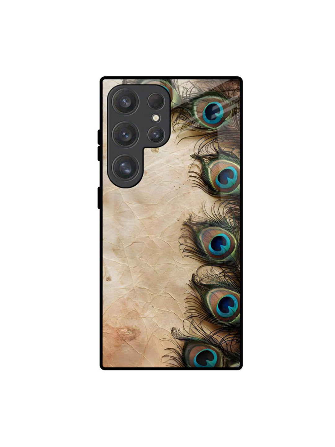 QRIOH Feather Printed Samsung Galaxy S25 Ultra 5G Silicone Back Case