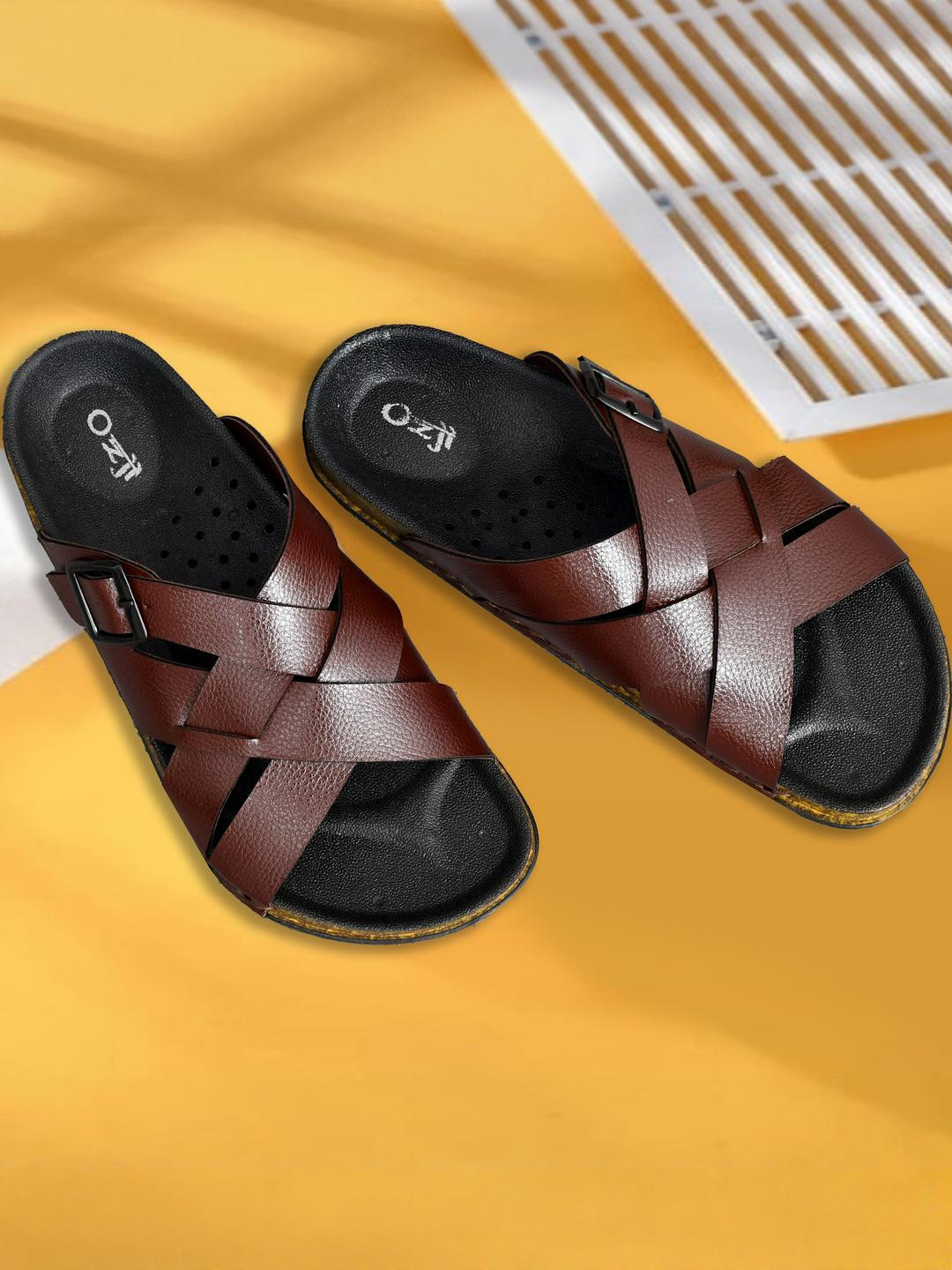 Kerzl Men Brown Synthetic Sandals