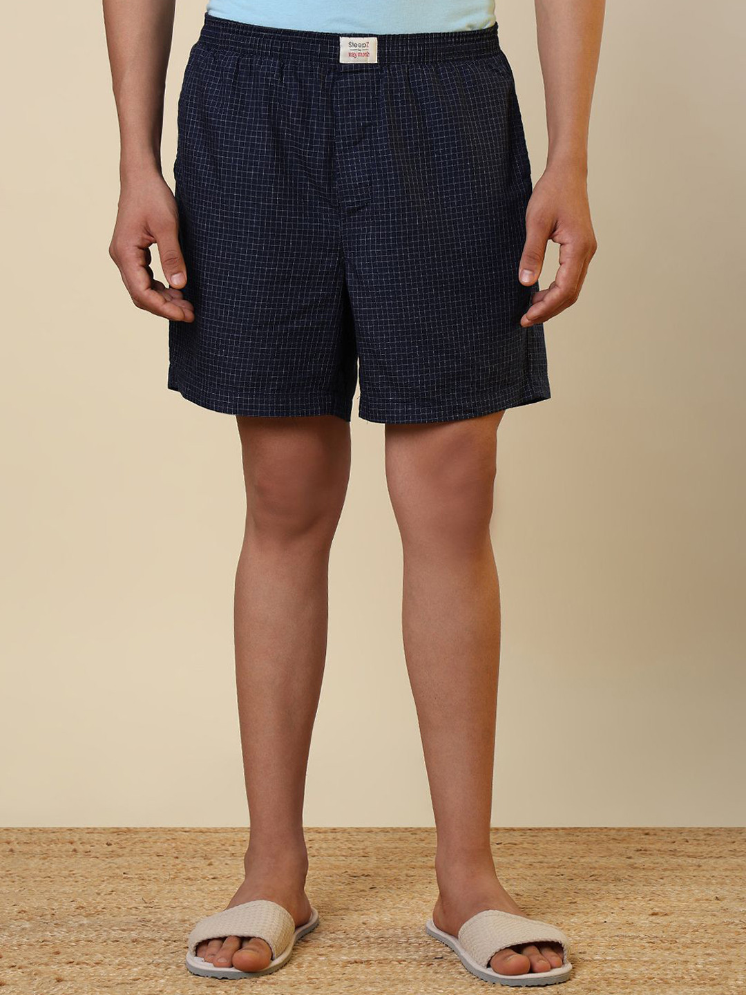 SleepZ by Raymond Printed Pure Cotton Mid-Rise Boxer AHBA00037-B8