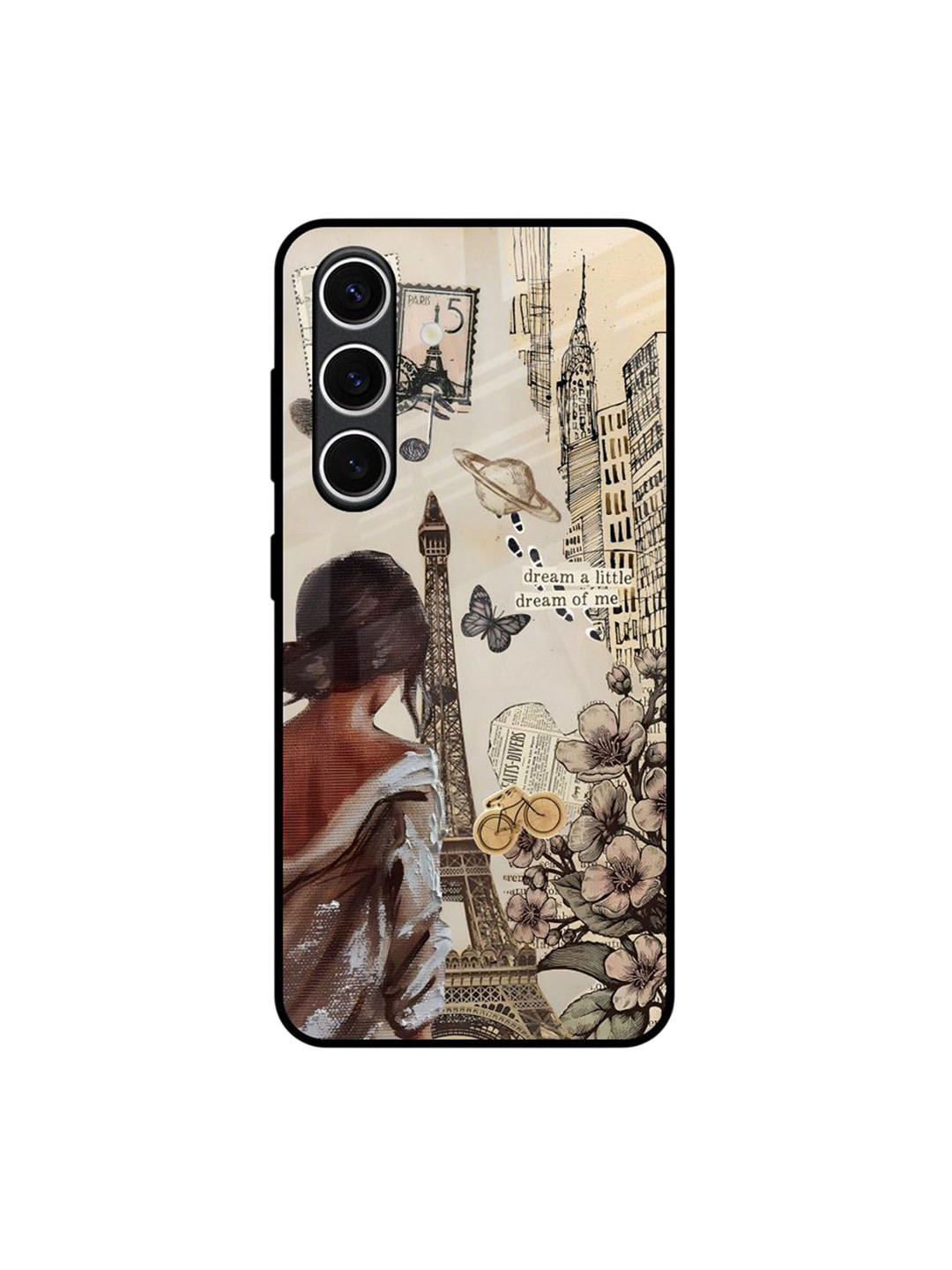 QRIOH Paris Vogue Printed Sleek & Lightweight Silicone Samsung Galaxy S24 FE 5G Back Case