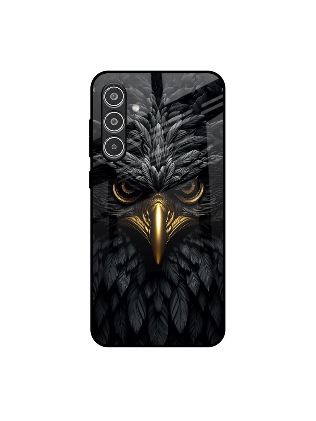 QRIOH Scary Eagle Eye Quirky Printed Samsung Galaxy A36 5G Silicone Back Case