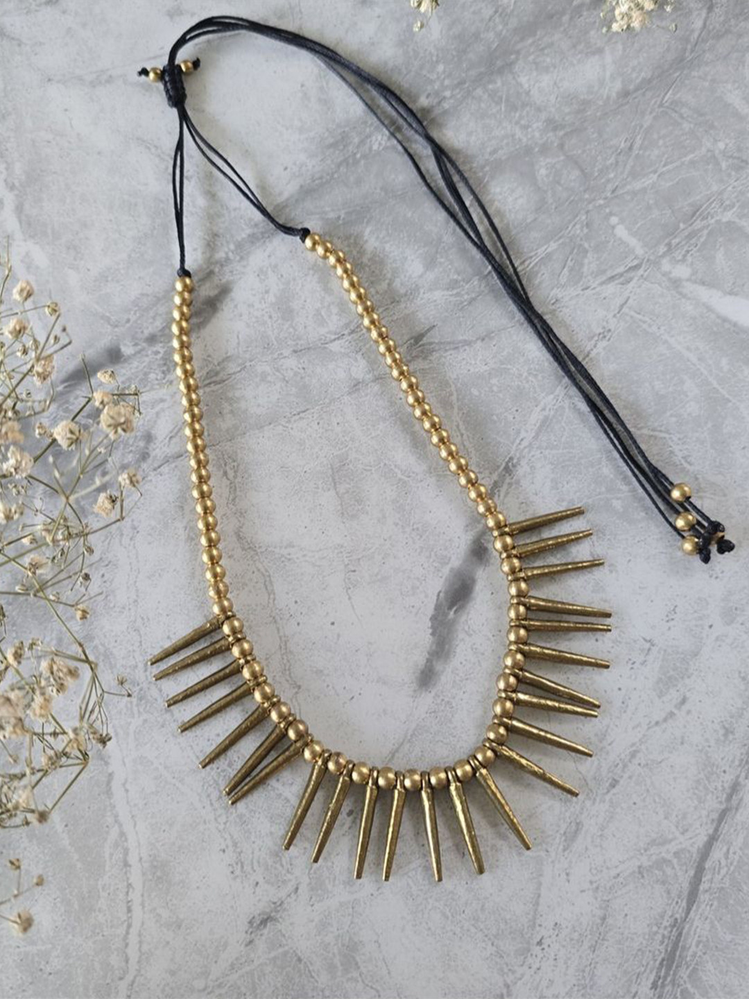 Studio Anviksha Vintage Spikes Statement Necklace
