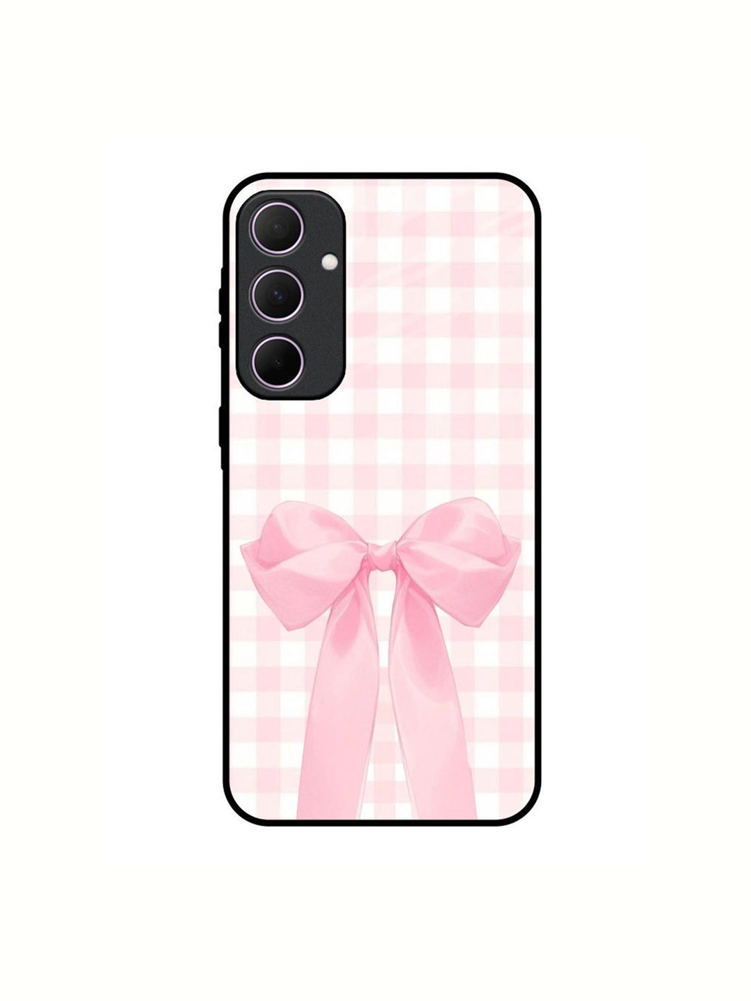 QRIOH Women Bowtique Charm Samsung Galaxy A35 5G Silicone Back Case Mobile Accessories