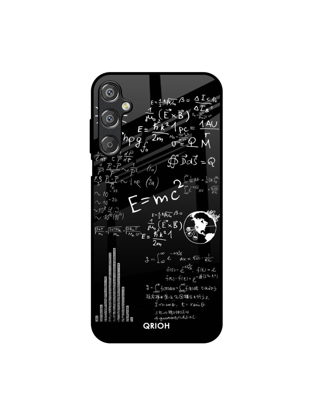 QRIOH Funny Math Samsung Galaxy F15 5G Glass Back Case Mobile Accessories