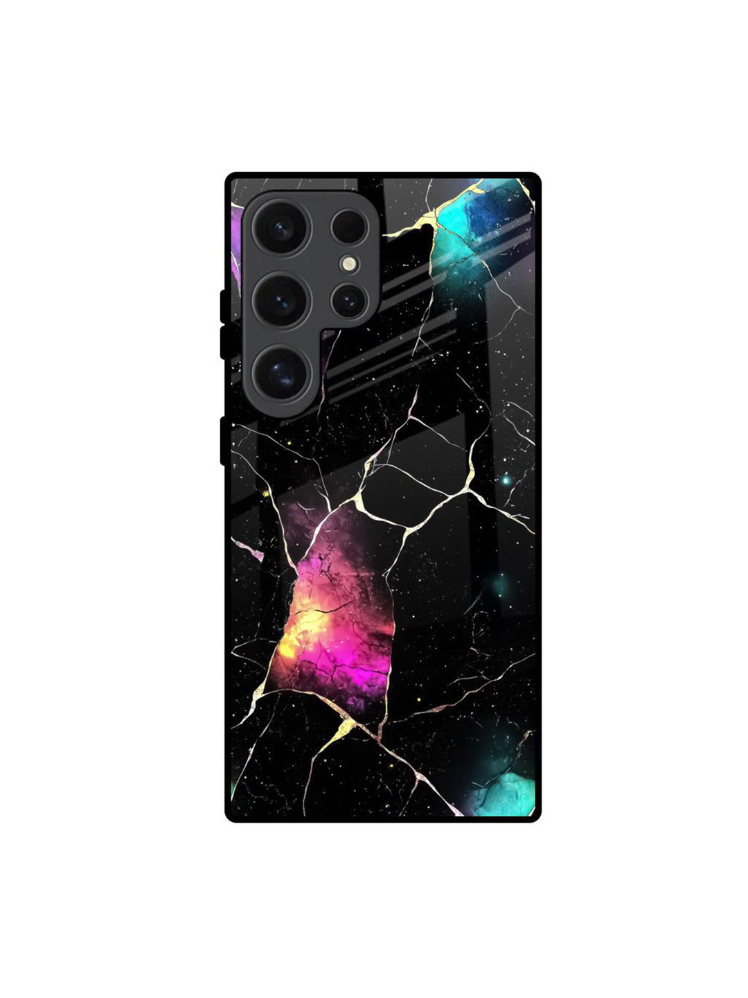 QRIOH Cosmic Canvas Printed Samsung Galaxy S24 Ultra Silicone Back Case Mobile Accessories