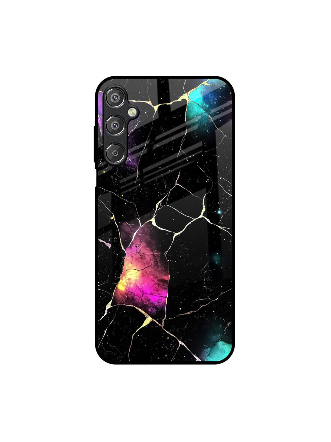QRIOH Cosmic Canvas Abstract Printed Samsung Galaxy M15 5G Silicone Back Case
