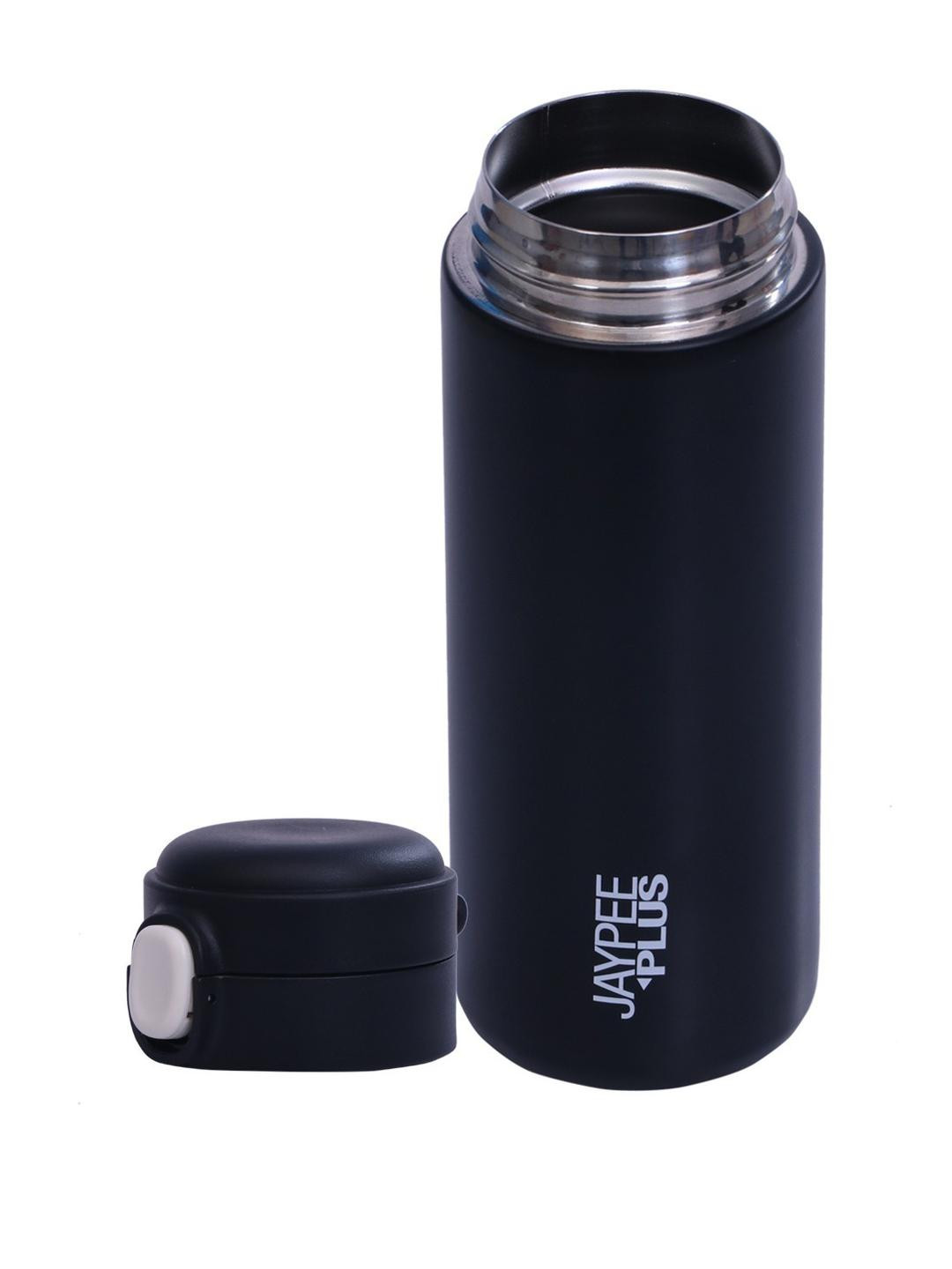 JAYPEE PLUS Uniform Black Stainless Steel Hot & Cold Water Bottle 350ml