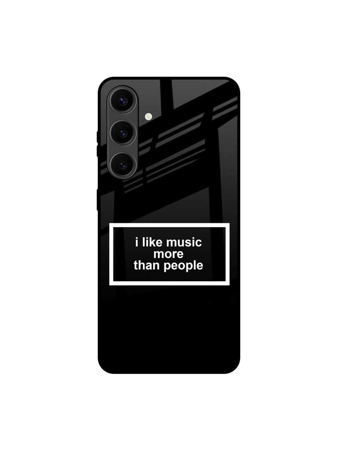 QRIOH Music Lover Printed Samsung Galaxy S24 Plus Glass Back Case Mobile Accessories