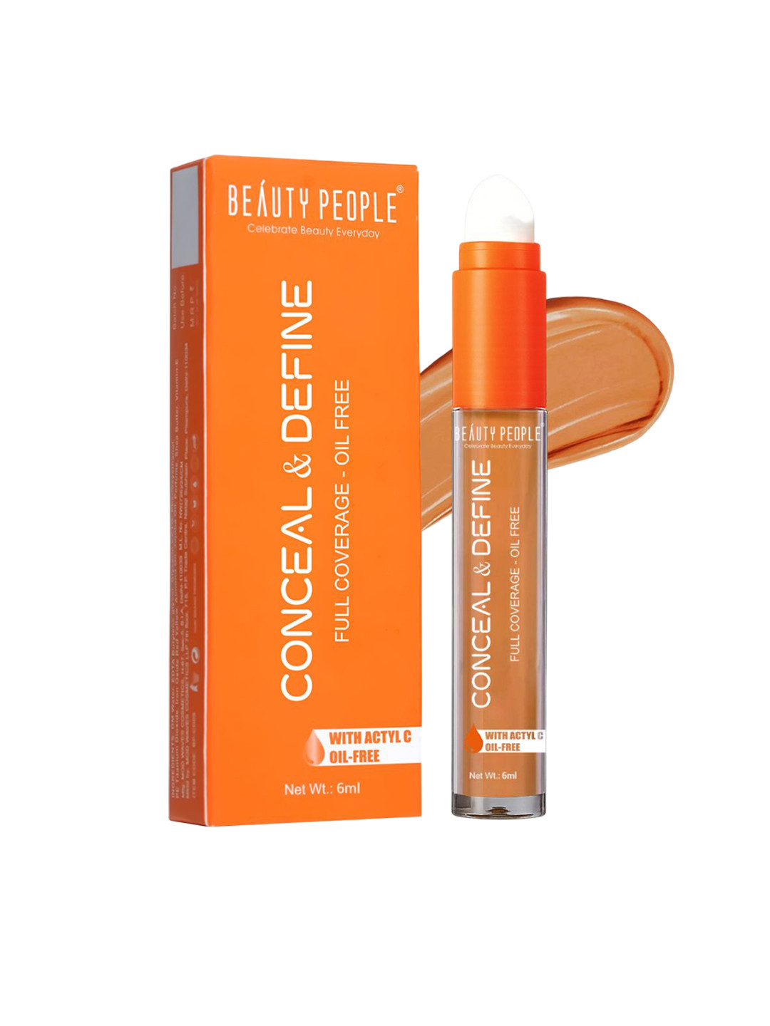 Beauty People Conceal & Define Oil-Free Concealer with Actyl C 6ml - Sand Beige 06