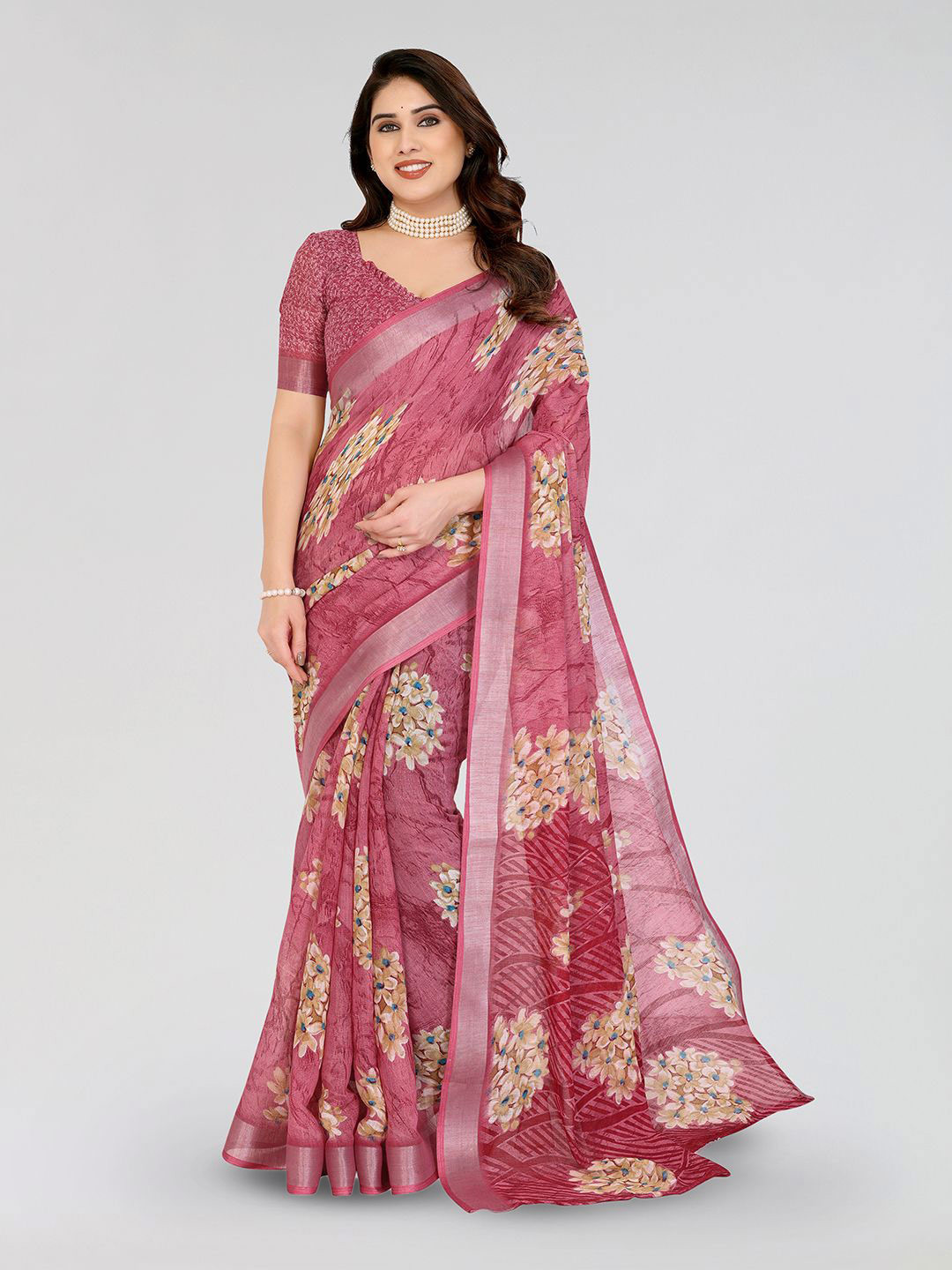 Moda Rapido Floral Designer Party Saree