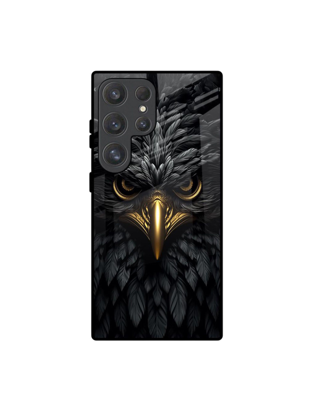 QRIOH Scary Eagle Eye Printed Samsung Galaxy S25 Ultra 5G Back Case Mobile Accessories