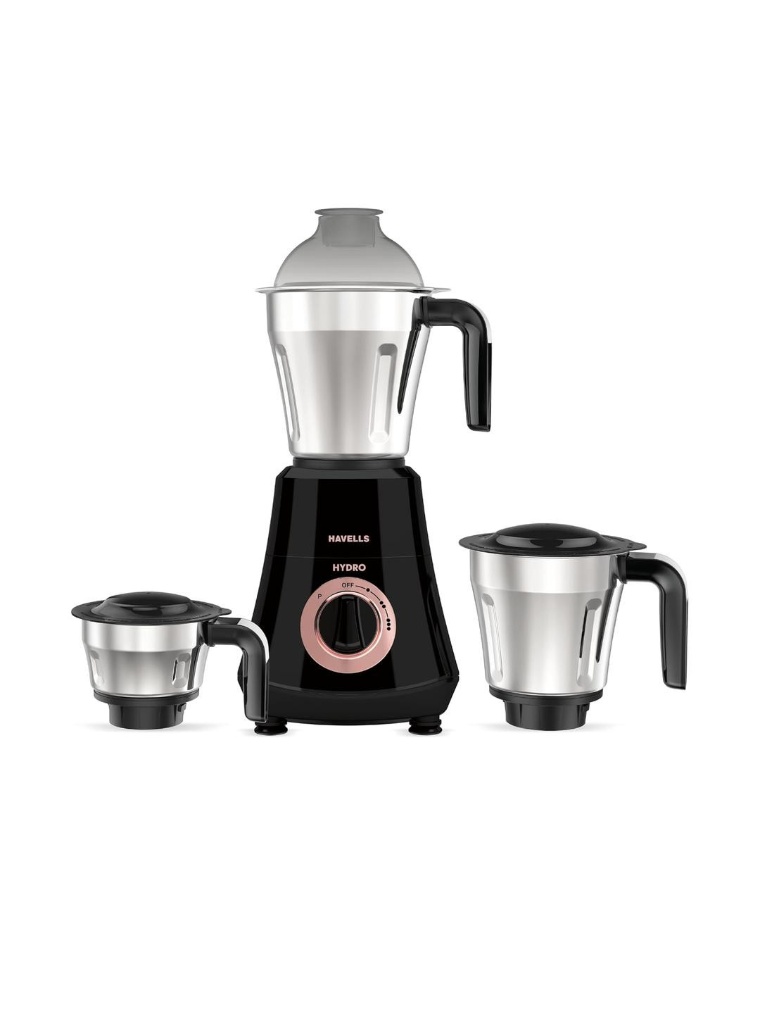Havells Hydro Plus 1000 Watt 3 Stainless Steel Jars Mixer Grinder