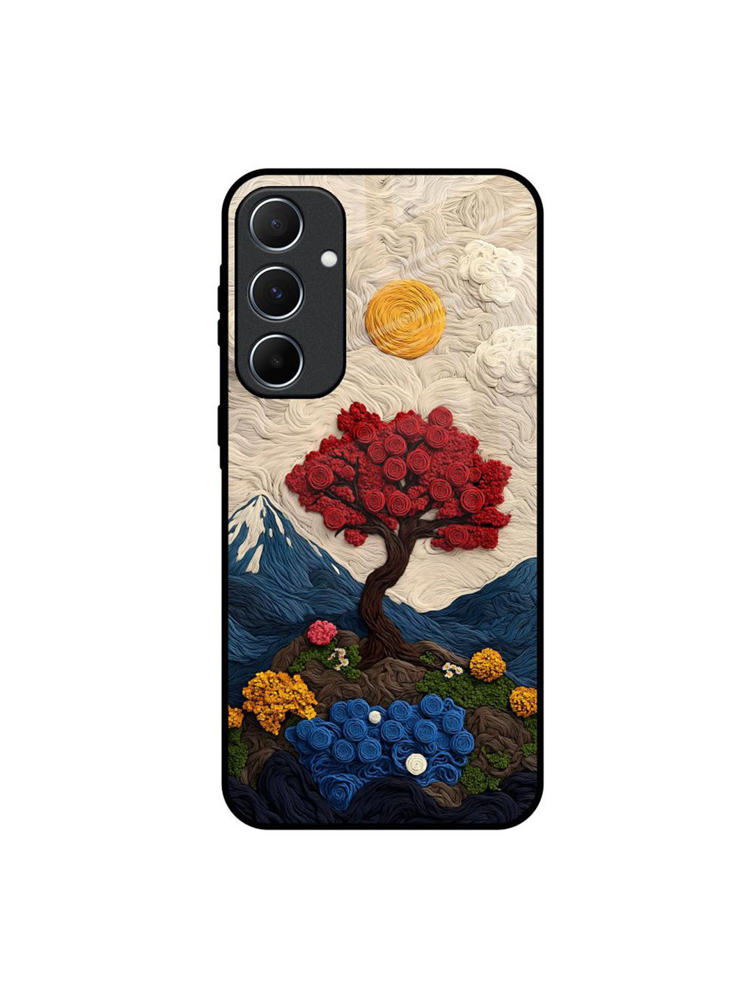 QRIOH FiberMuse Printed Samsung Galaxy A55 5G Silicone Back Case