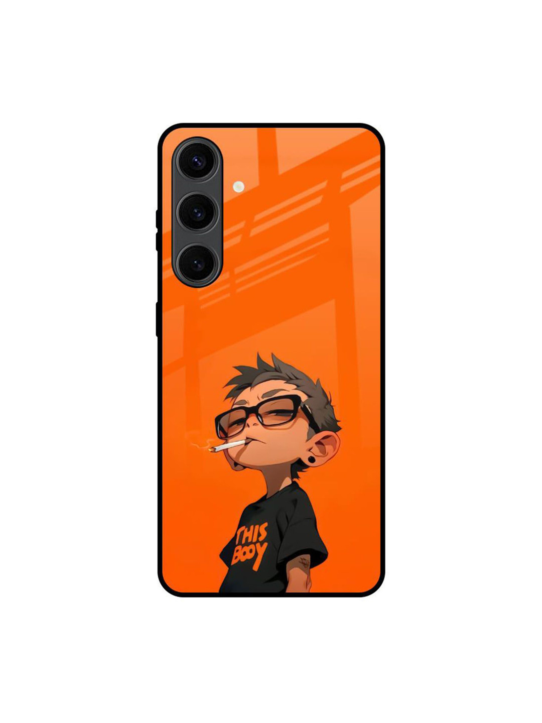 QRIOH Rebel Kid Geometric Printed Samsung Galaxy S24 Plus Silicone Back Case