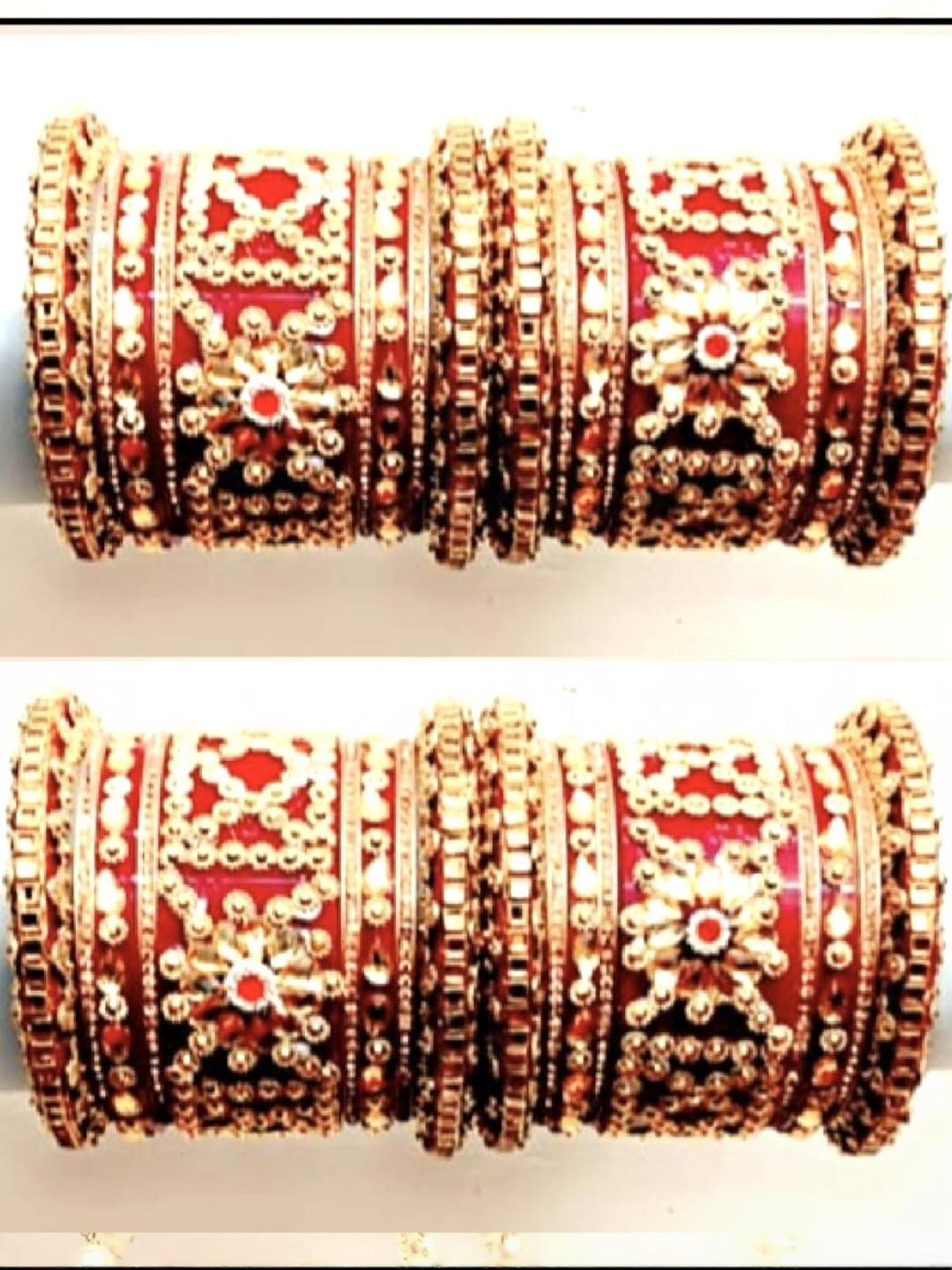 NASEEM BANGLES   Red  Plastic Bangles