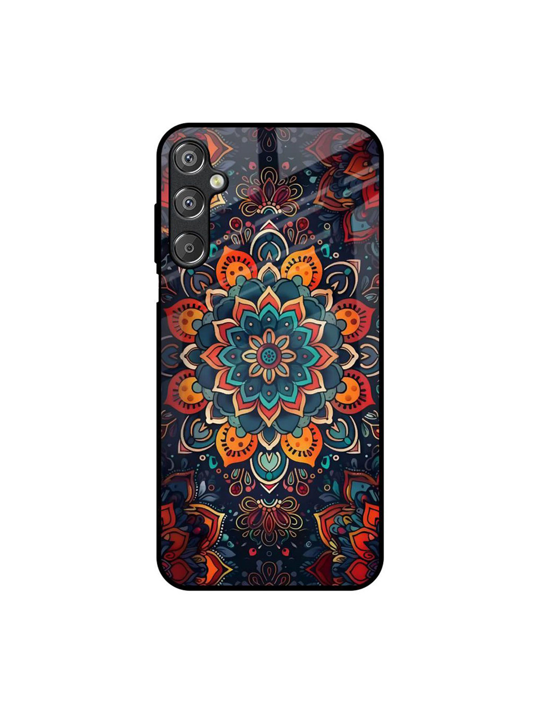 QRIOH Boho Orbit Printed Lightweight Samsung Galaxy M15 5G Silicone Back Case