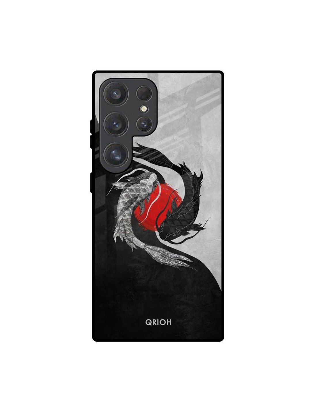 QRIOH Fish Printed Sleek Silicone Samsung Galaxy S25 Ultra 5G Back Case