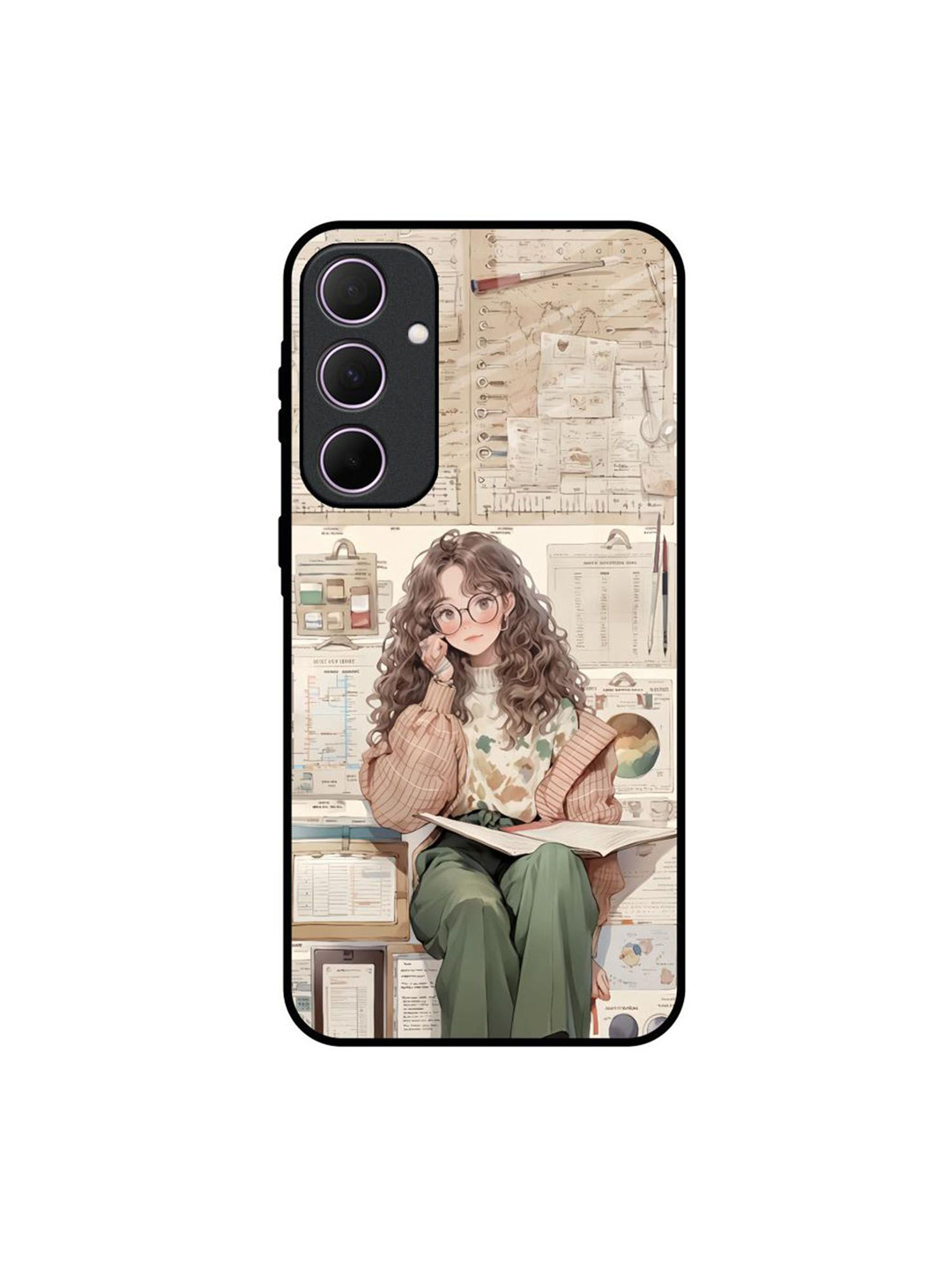 QRIOH DeskDreamer Printed Sleek & Lightweight Silicone Samsung Galaxy A35 5G Back Case