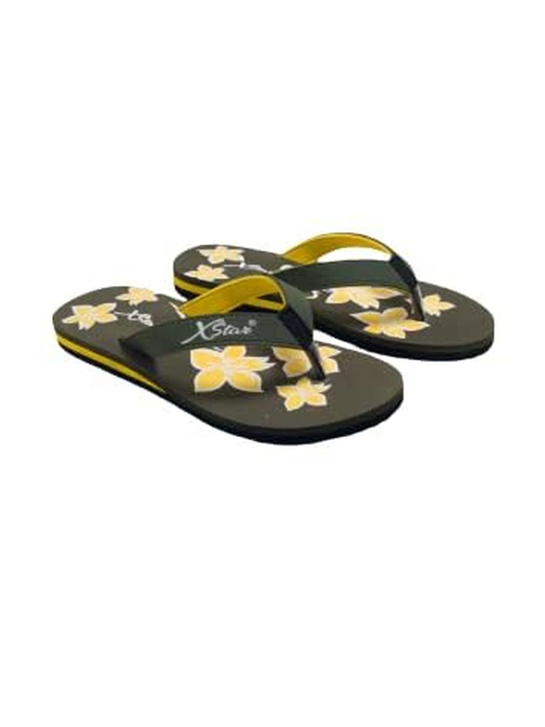 XSTAR Women Printed Rubber Thong Flip-Flops
