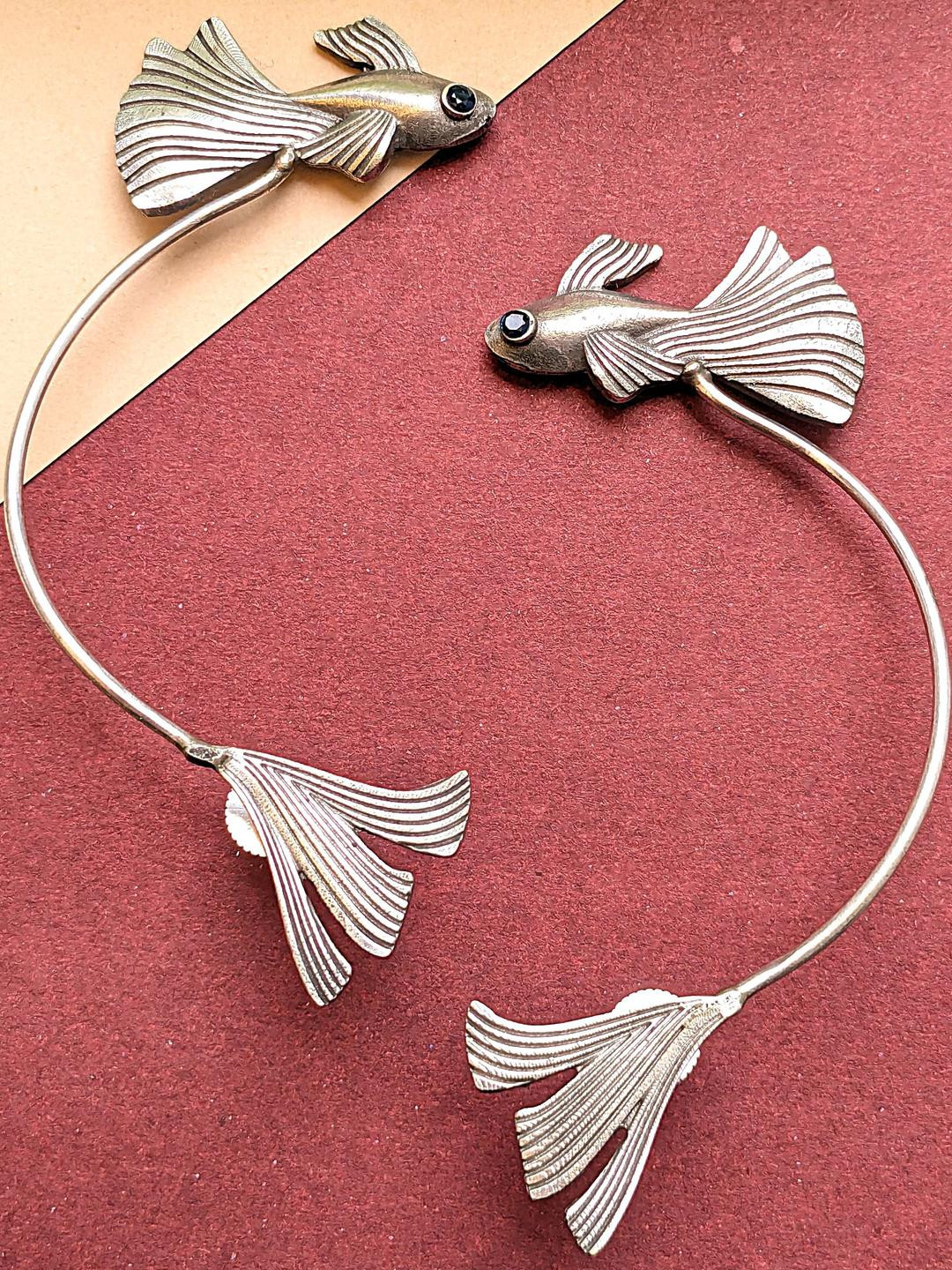 ATTIRE ICON Silver-Plated Brass Earrings