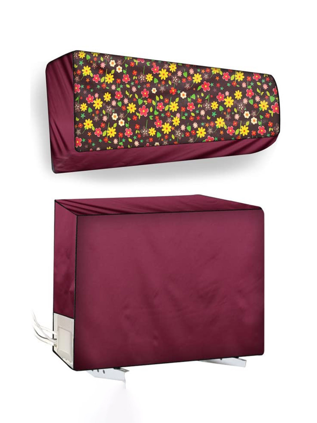 The Furnishing Tree Split AC Cover set of Indoor and Outdoor Unit used for 1.25 Ton Bluestar AATU m