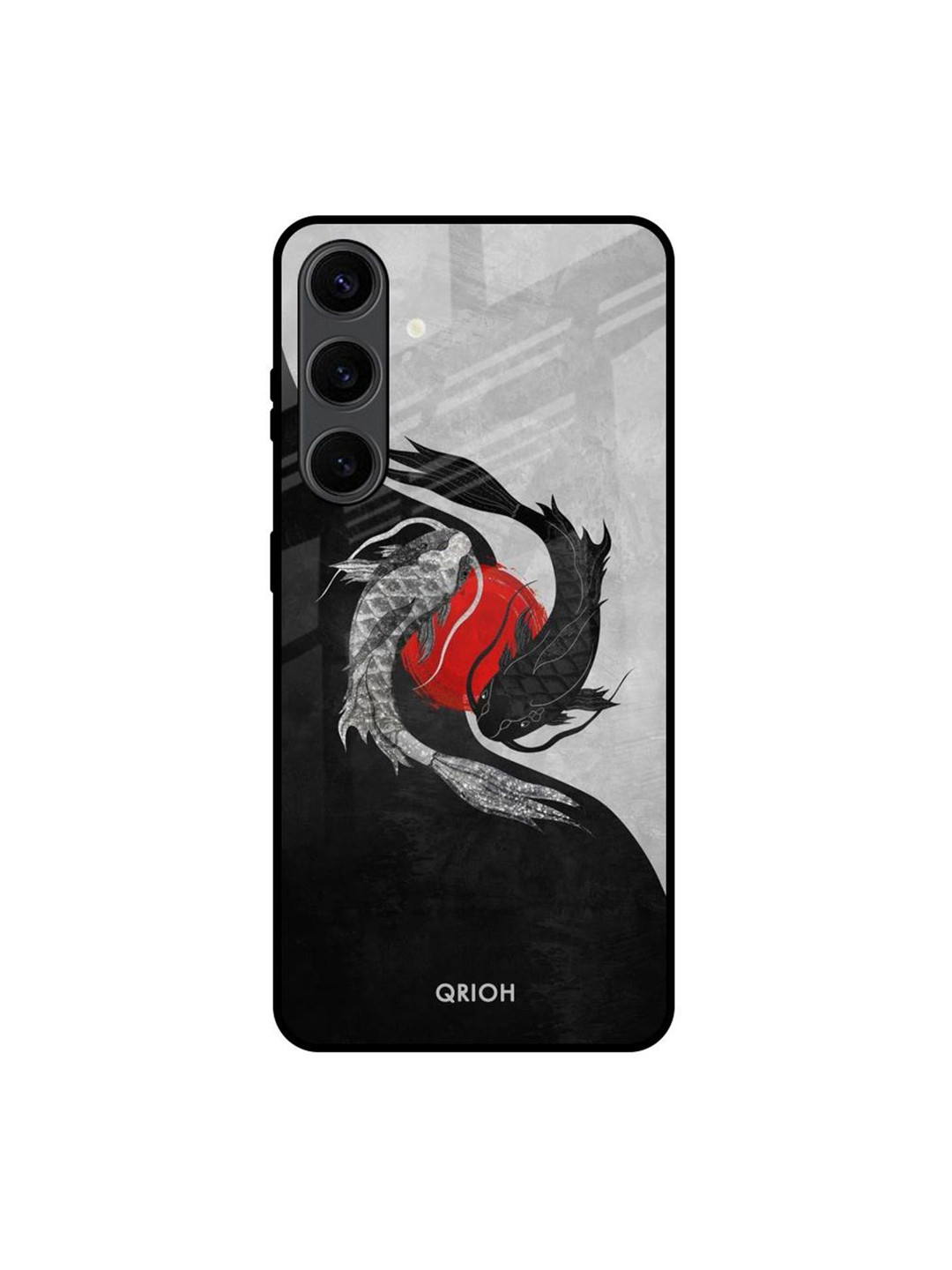 QRIOH Japanese Art Printed Samsung Galaxy S24 Plus Silicone Back Case Mobile Accessories