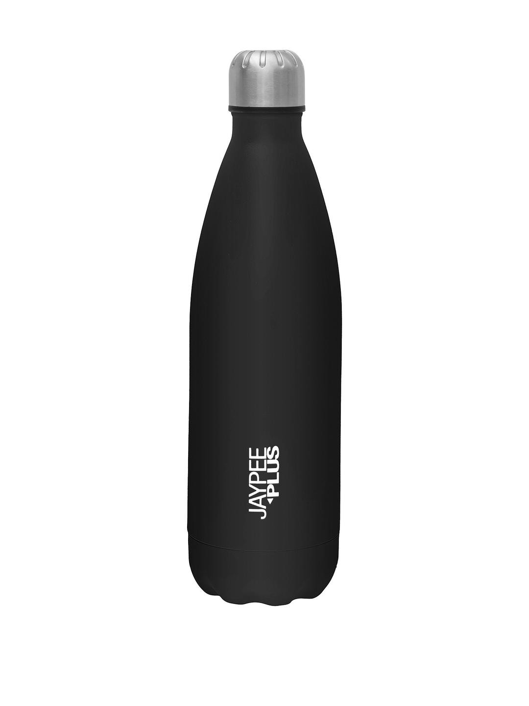 JAYPEE PLUS Alpha Black Stainless Steel Hot & Cold Water Bottle 1 L