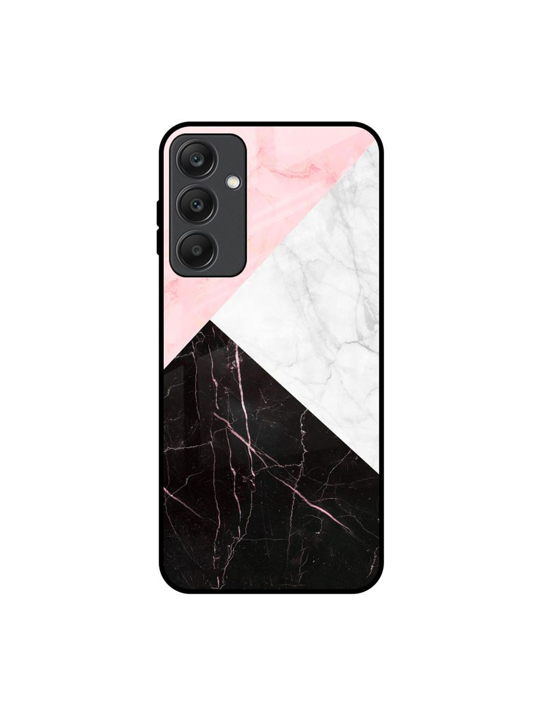 QRIOH Marble Collage  Samsung Galaxy A25 5G Glass Back Case Mobile Accessories