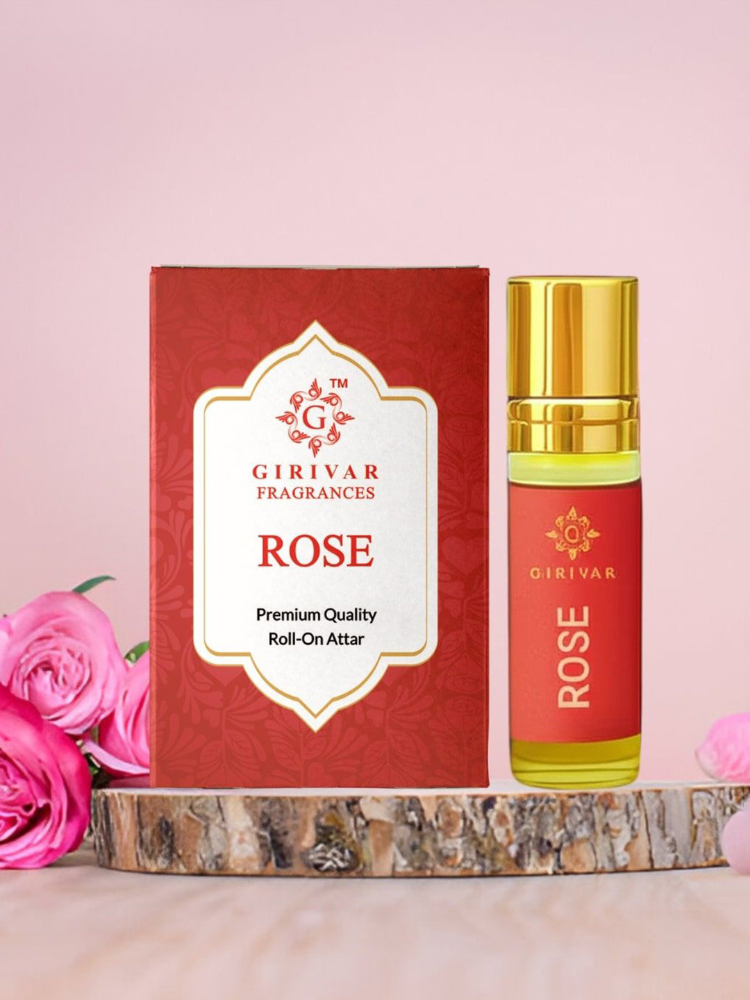 Girivar Rose Premium Quality Roll-On Attar- 10 ml
