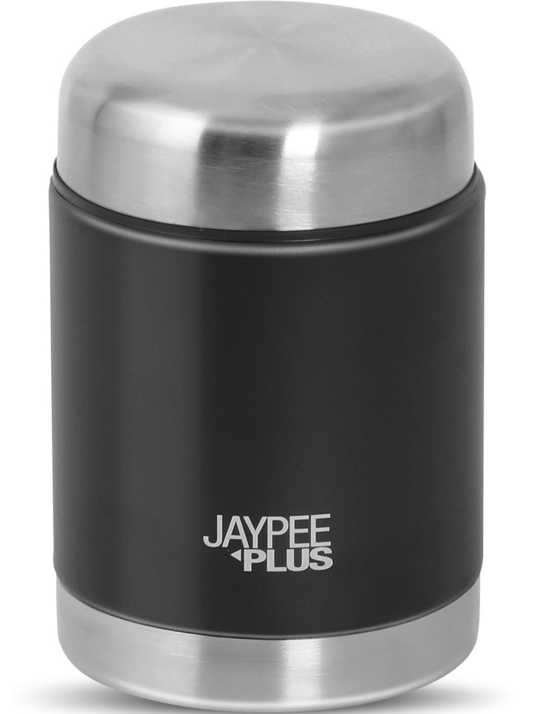 Jaypee Plus Nutri Jar Black Steel food Jar with Bag 400ml
