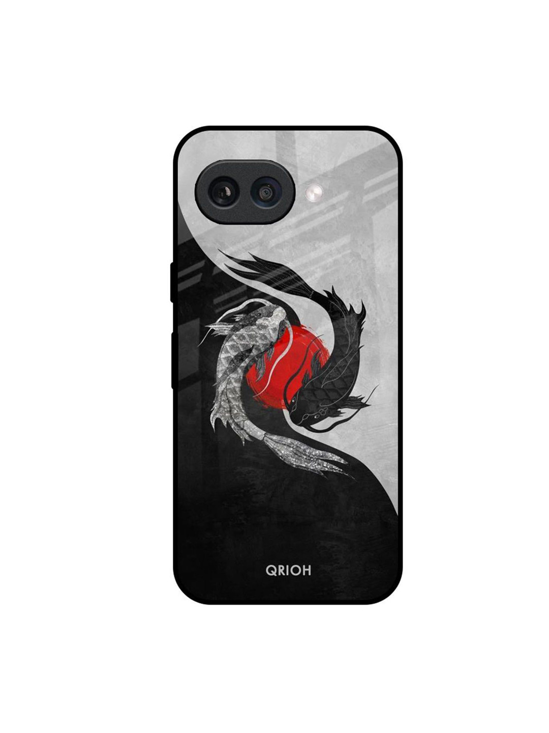 QRIOH Japanese Art Printed Google Pixel 9A Glass Back Case Mobile Accessories