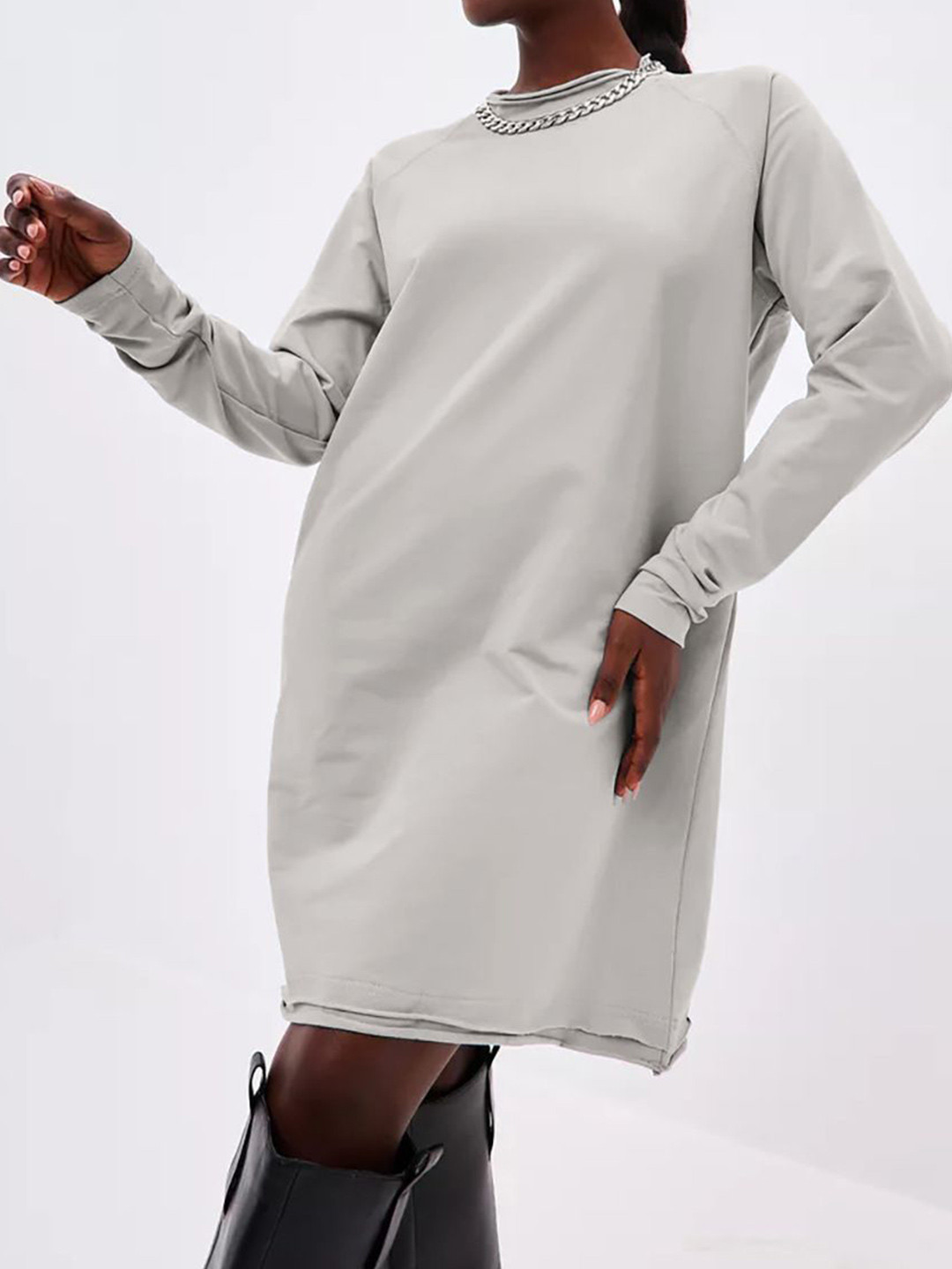 StyleCast Women Round Neck Shift Dress