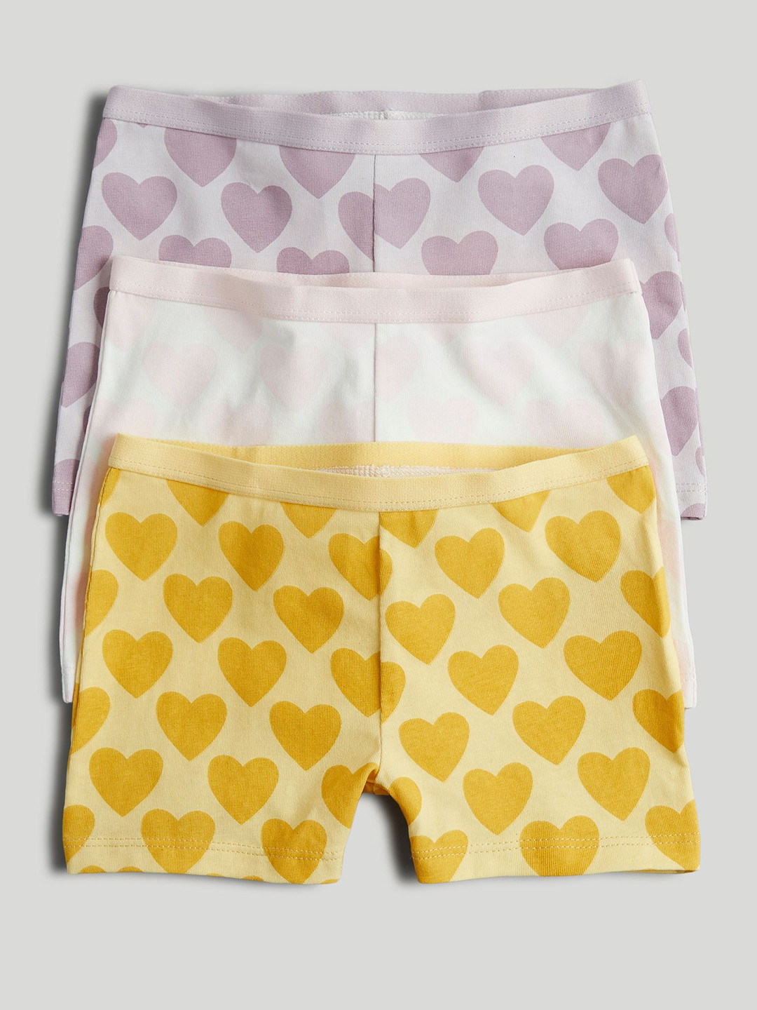 mothercare Girls Pack Of 3 Printed  Boxer -Style Briefs AV90001