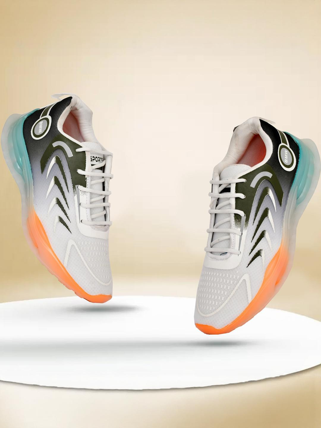 FUNNY FIRE Men Round Toe Sneakers