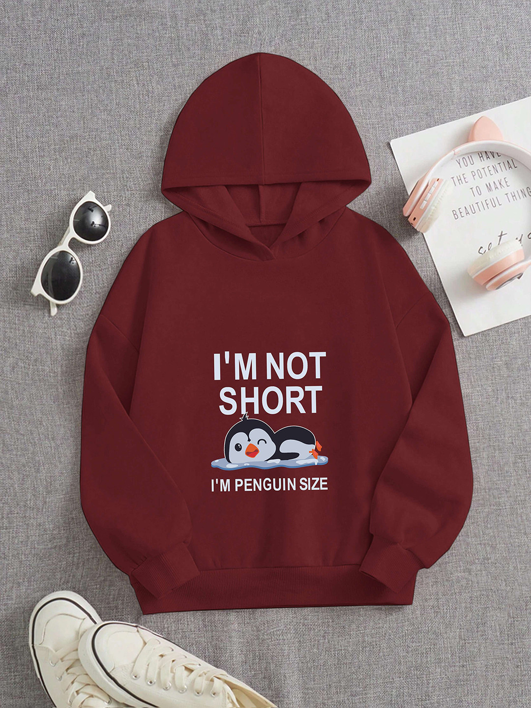 BAESD Kids Typographic Printed Slip-On Sweatshirt