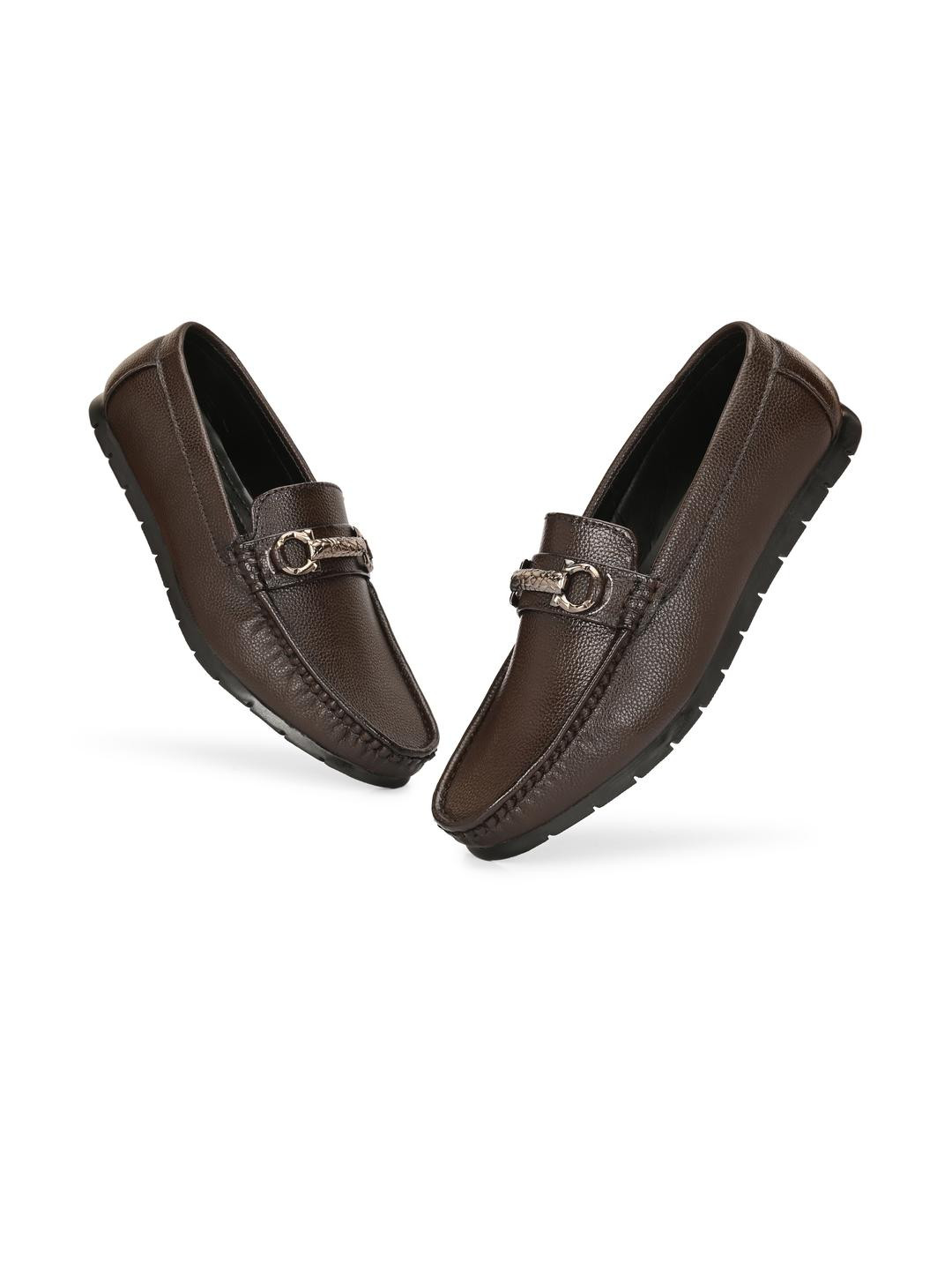 FUNNY FIRE Men Brown Casual Loafers