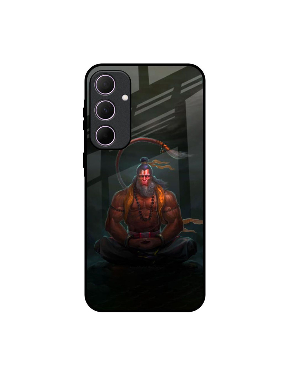 QRIOH Lord Hanuman Printed Samsung Galaxy A35 5G Silicone Back Case Mobile Accessories