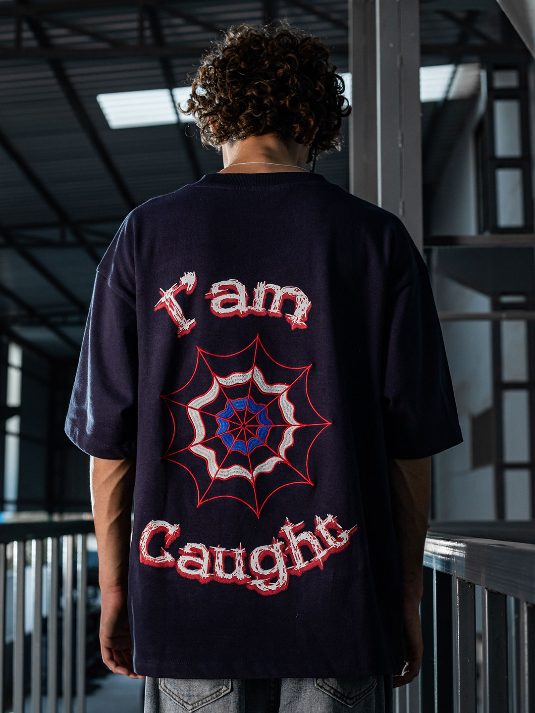 SULLITT Men Typography Printed Round Neck Cotton Oversized T-shirt