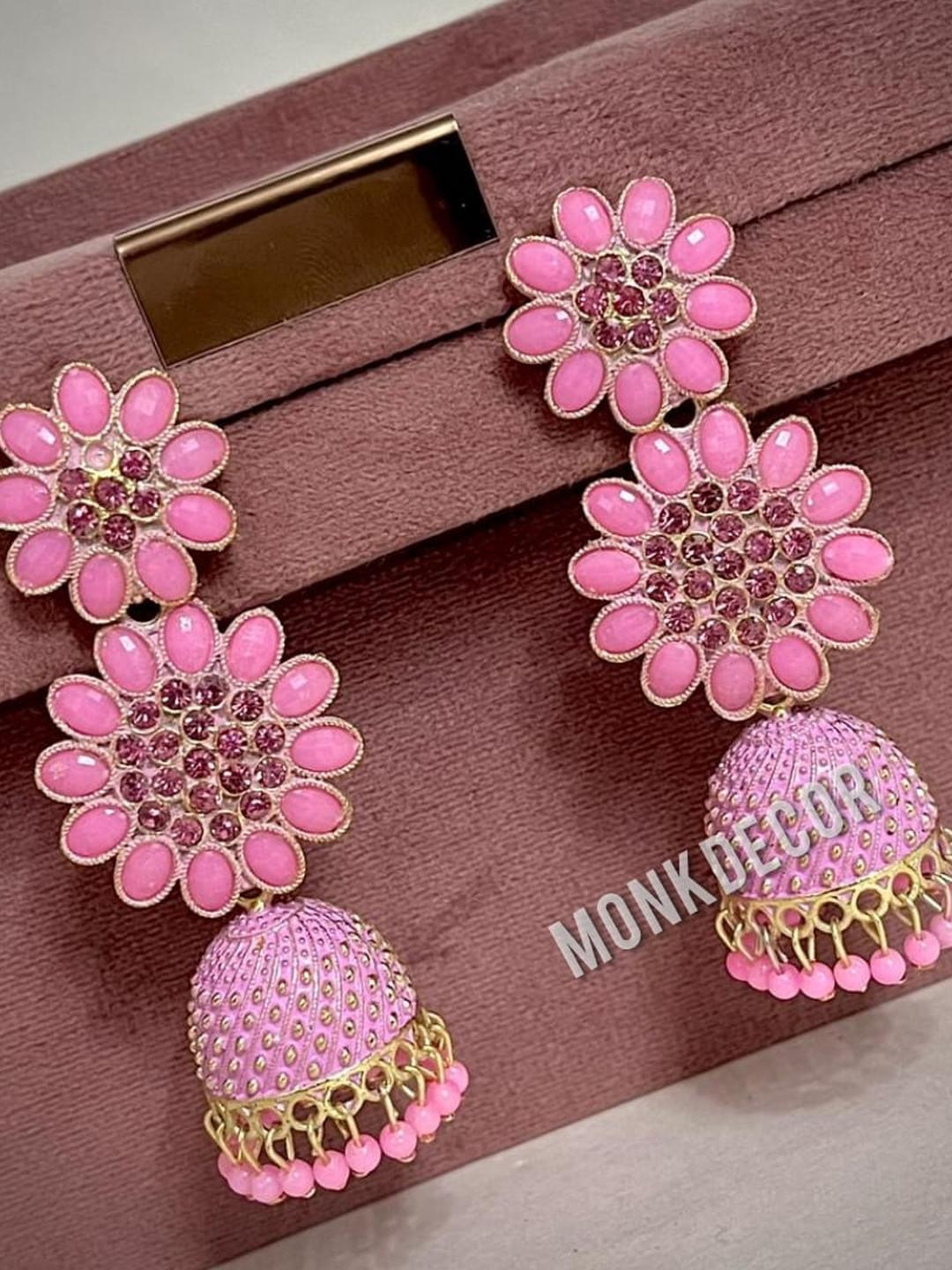 Jeweave Gold-Plated Jhumka Earrings