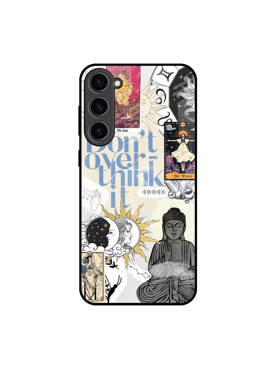 QRIOH Heaven Path Printed Lightweight Silicone Samsung Galaxy S23 Plus 5G Glass Back Case