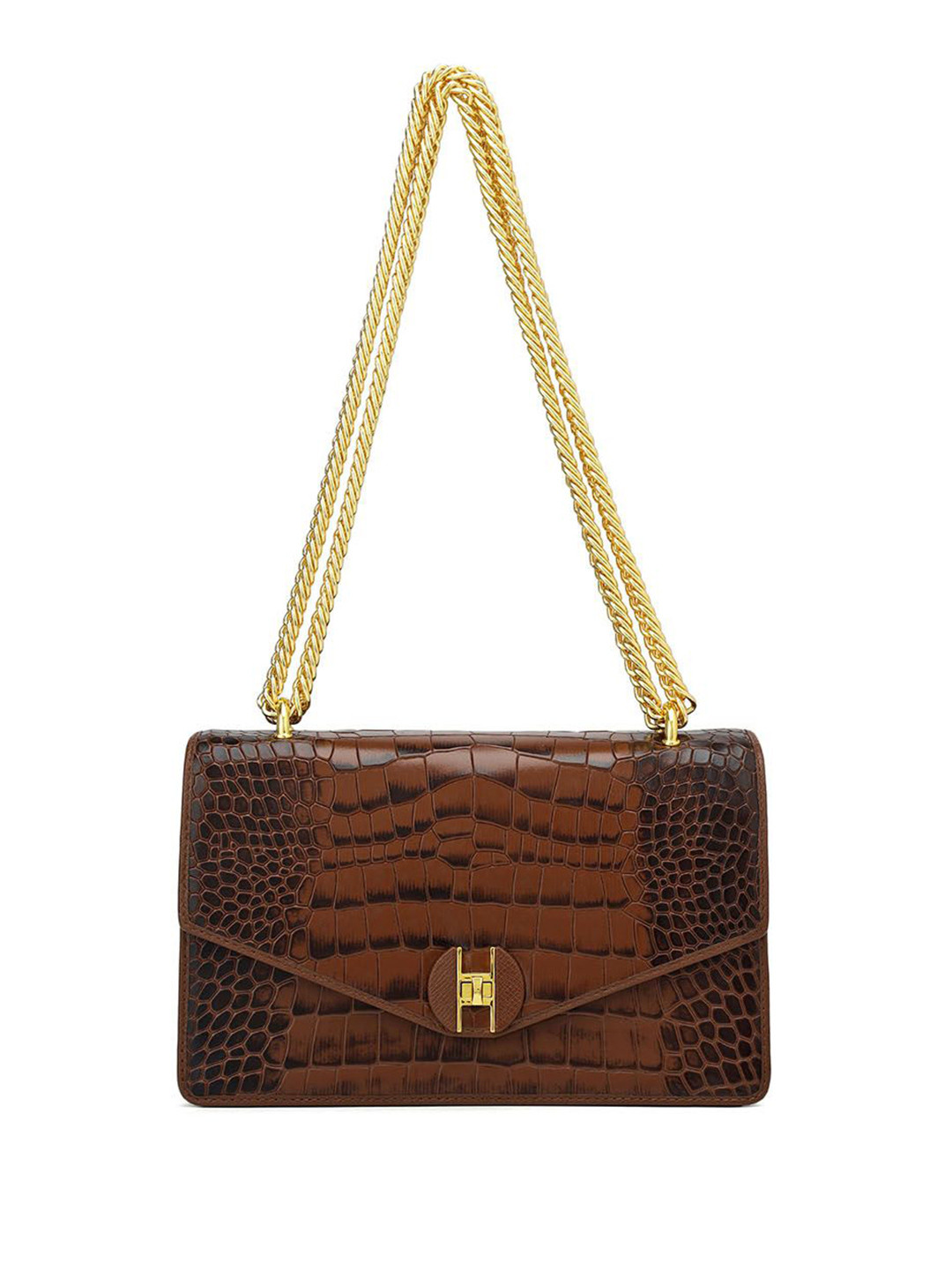 Da Milano LB-00588 Women Animal Structured Leather Sling Bag